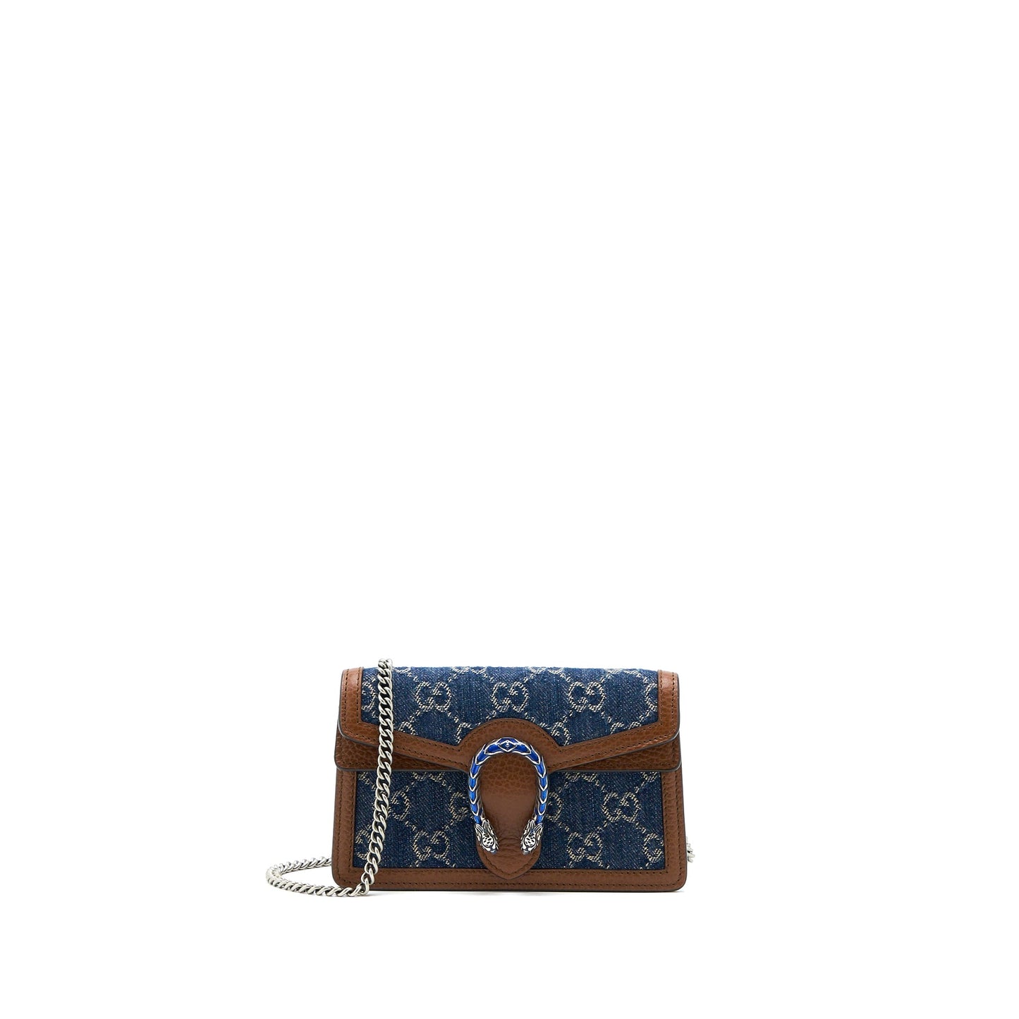 Gucci Super Mini Dionysus Supreme Denim/ Leather Multicolour Hardware