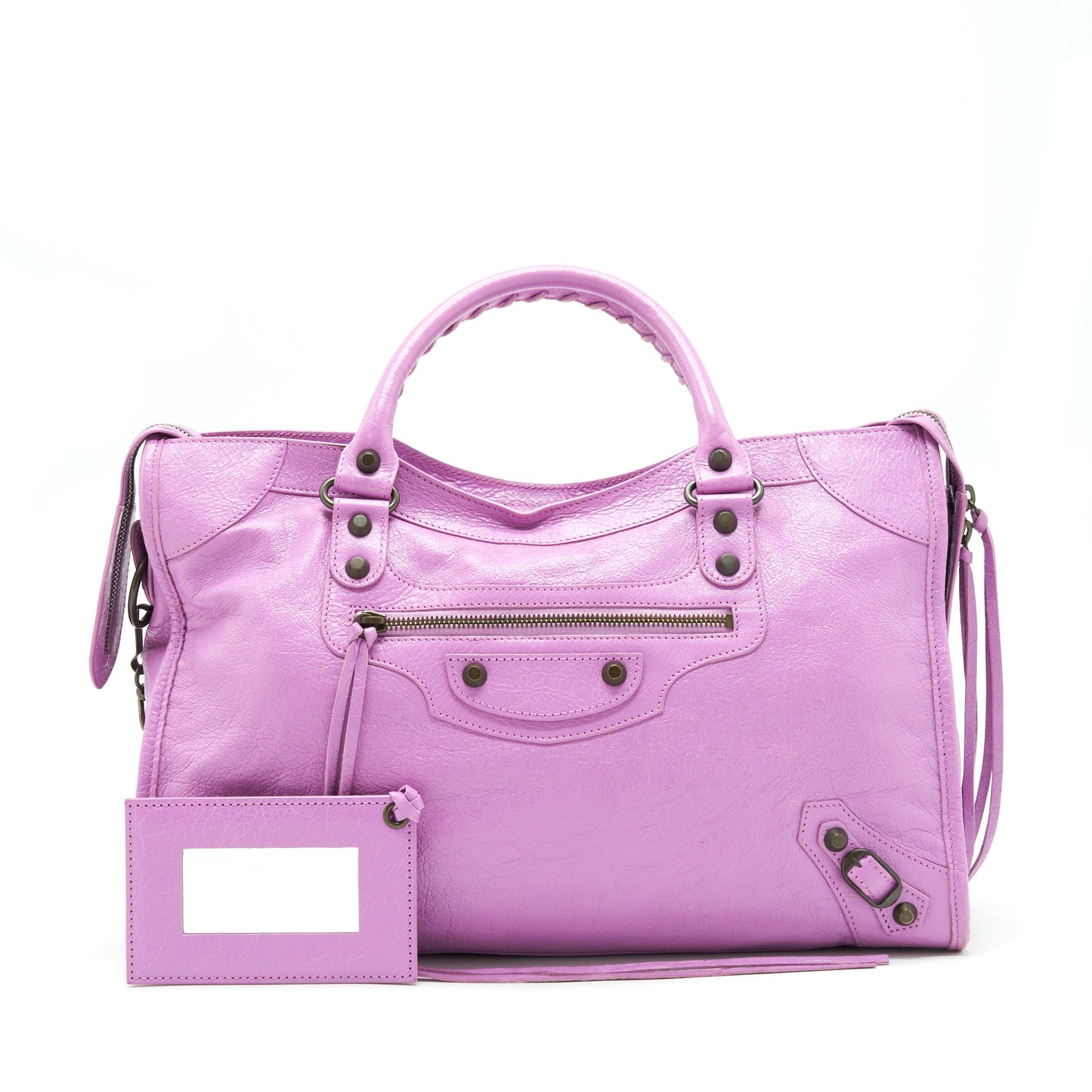 Balenciaga Classic City Purse Purple