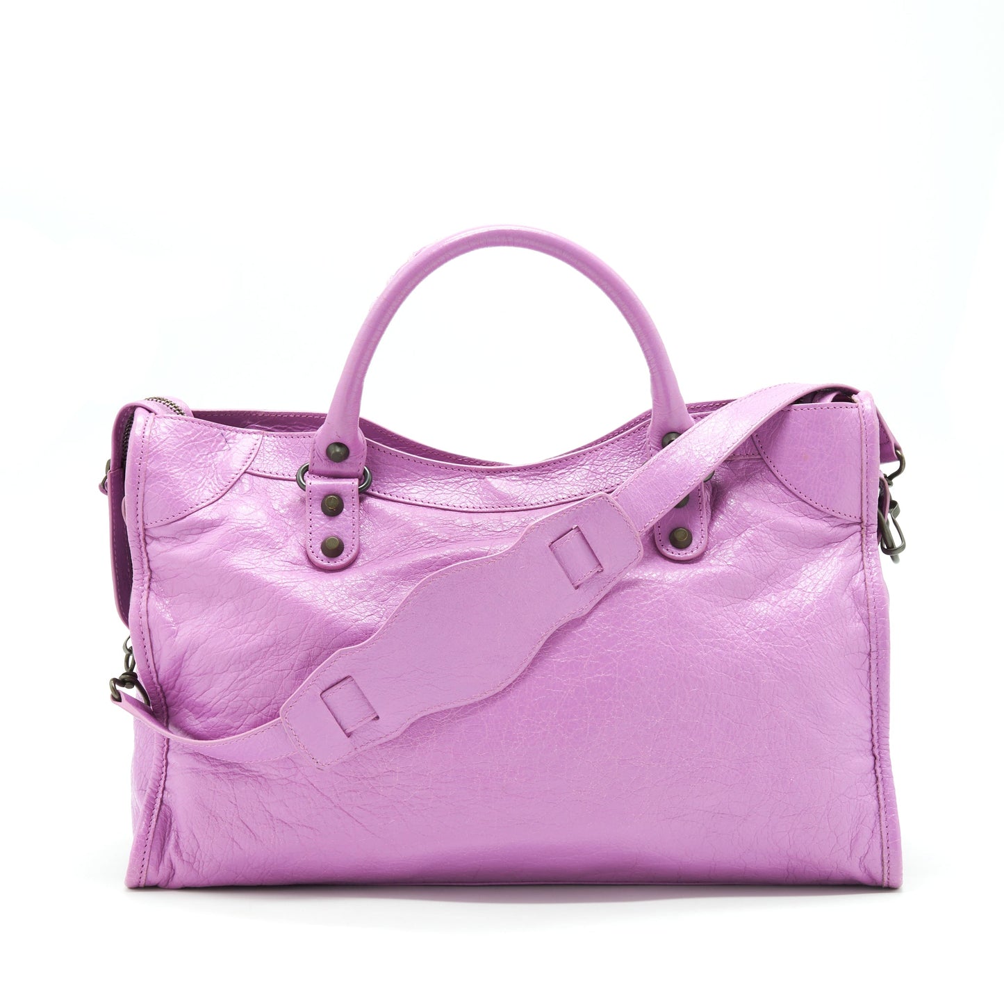Balenciaga Classic City Purse Purple