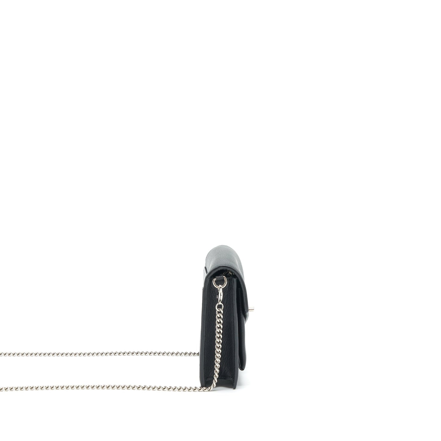 Louis Vuitton Mylockme Chain Pochette Calfskin Black