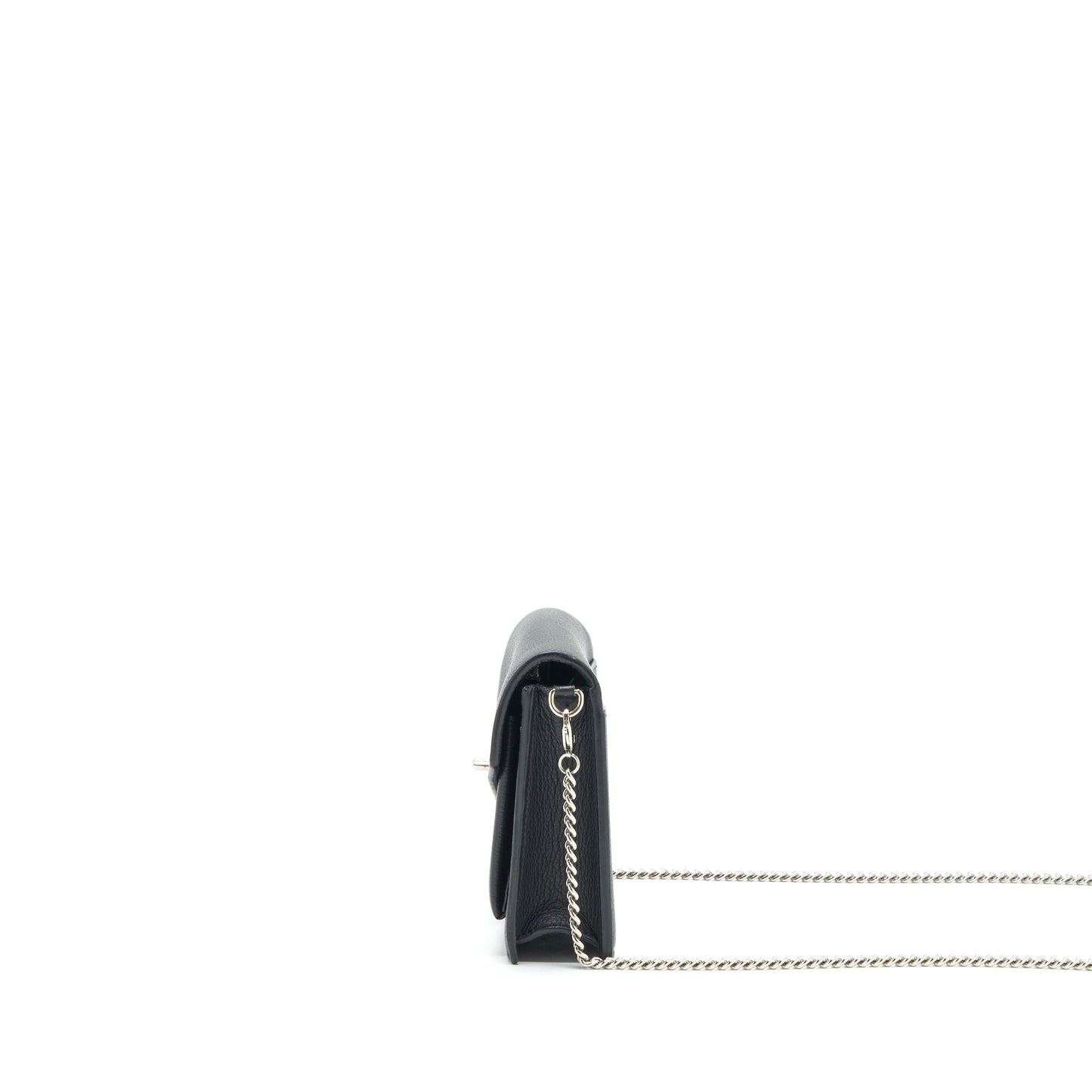 Louis Vuitton Mylockme Chain Pochette Calfskin Black