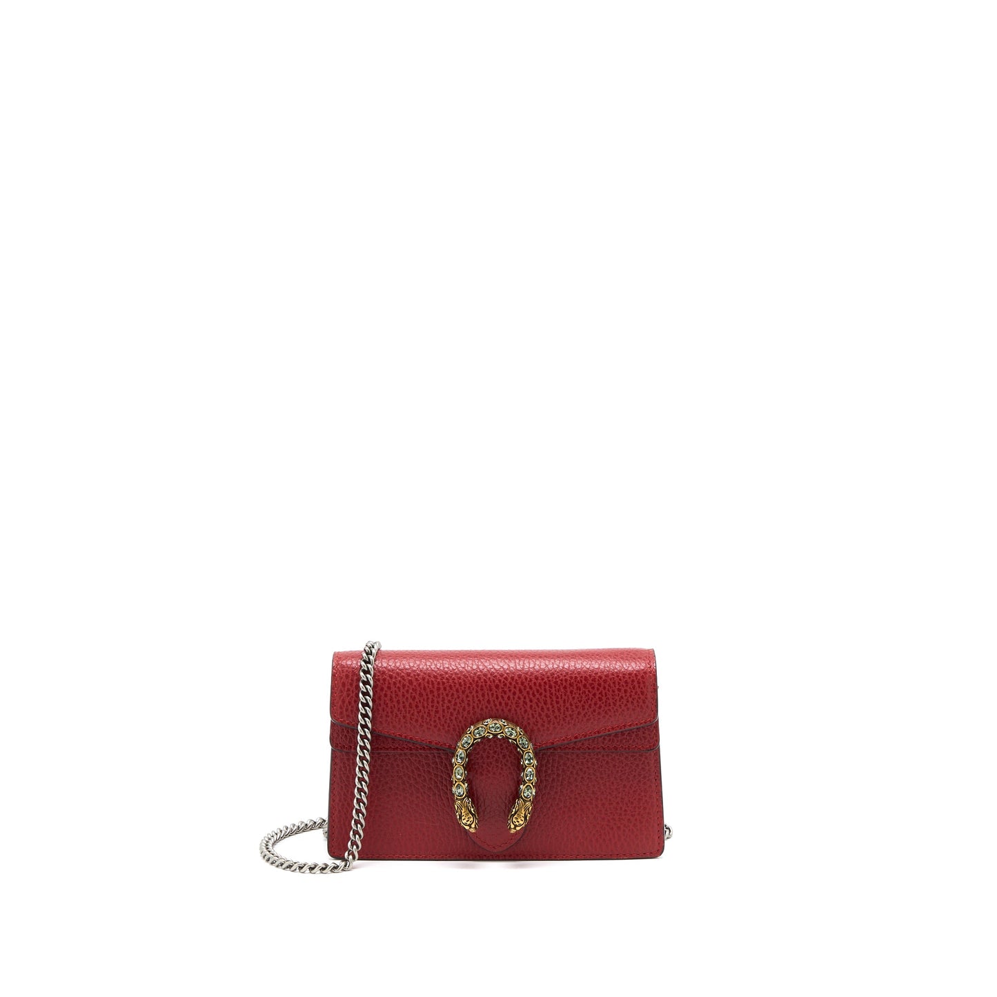 Gucci Super Mini Dionysus Calfskin Red Ruthenium