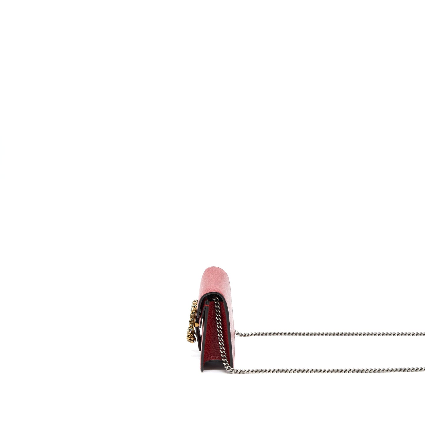 Gucci Super Mini Dionysus Calfskin Red Ruthenium