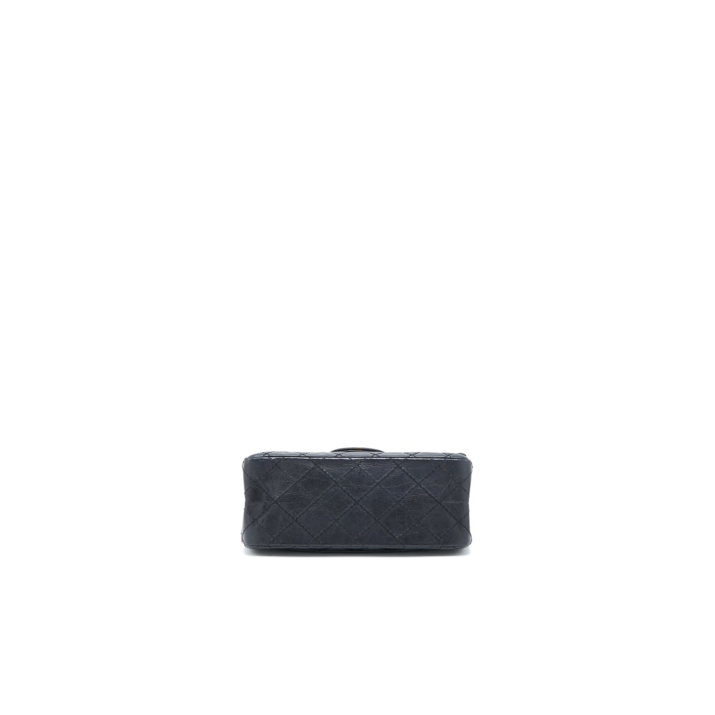 Chanel Mini 2.55 Reissue Flap Bag Aged Calfskin Black Brushed GHW (Microchip)