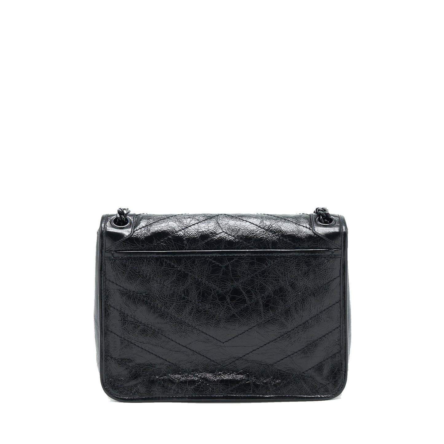 Saint Laurent Medium Niki Purse crinkled Vintage so black