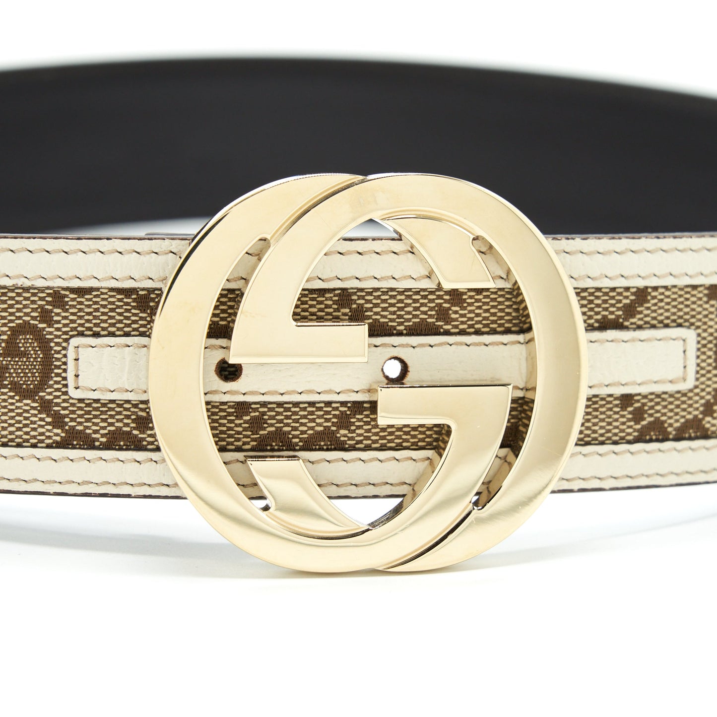 Gucci Size 80 Belt Supreme/Beige