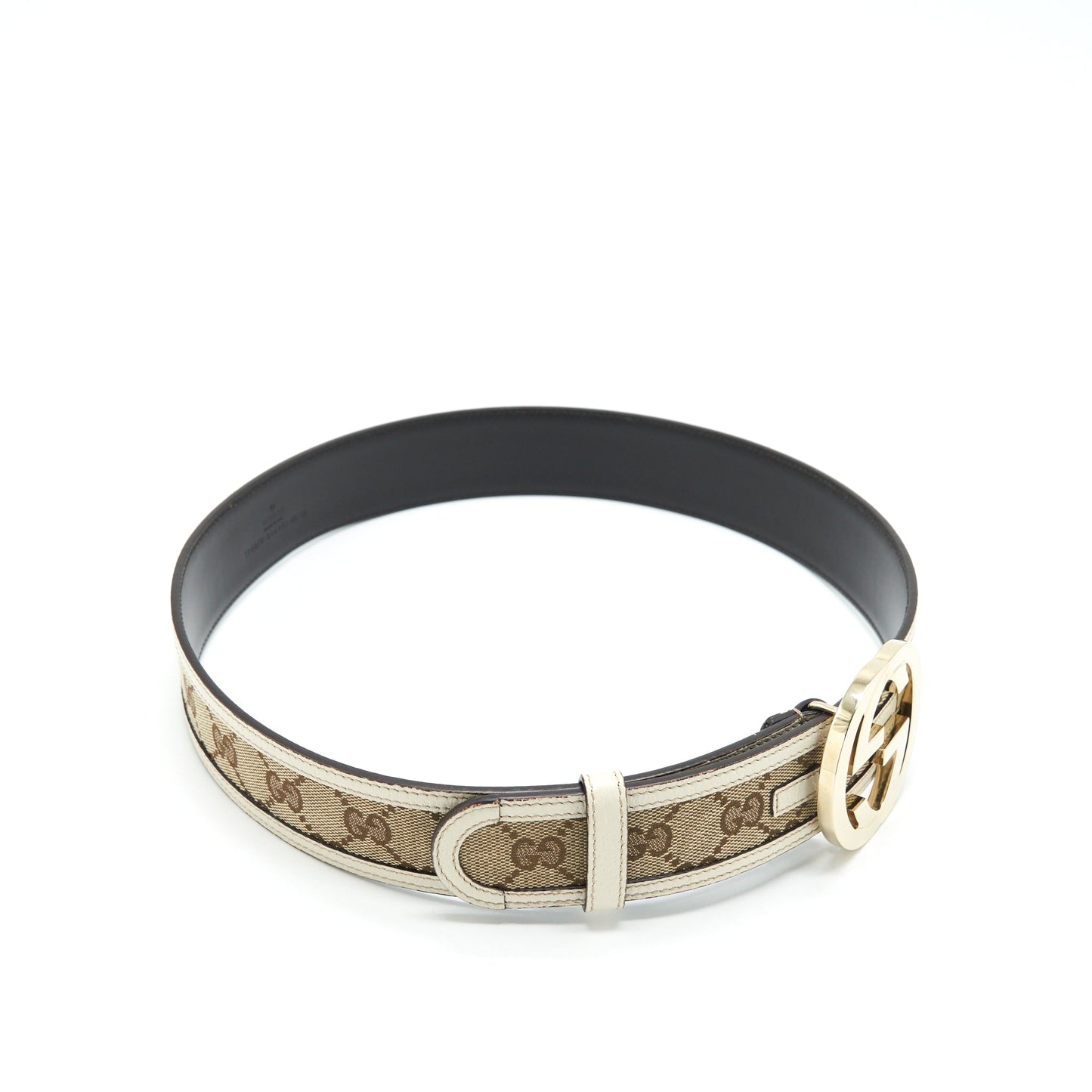 Gucci Size 80 Belt Supreme/Beige