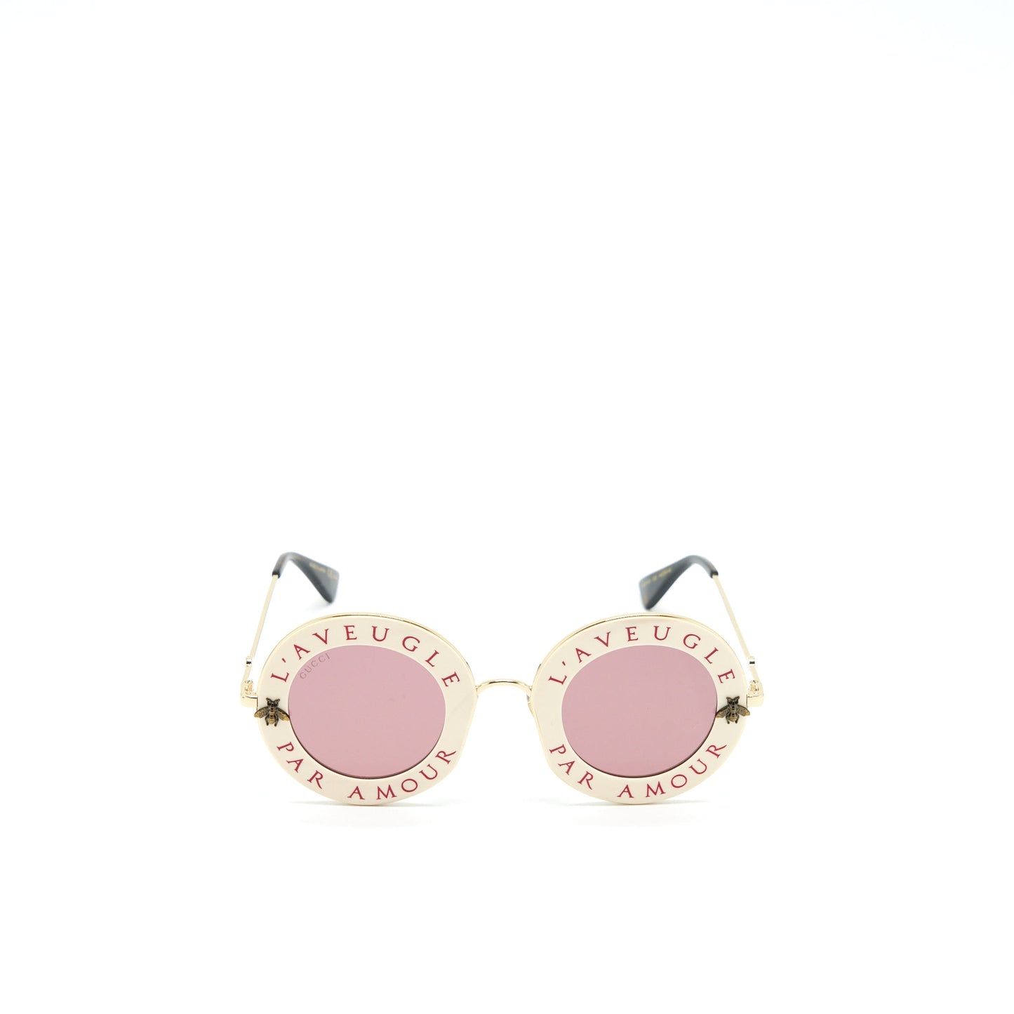Gucci Lâaveugle Par Amour Sunglasses White/Multicolour
