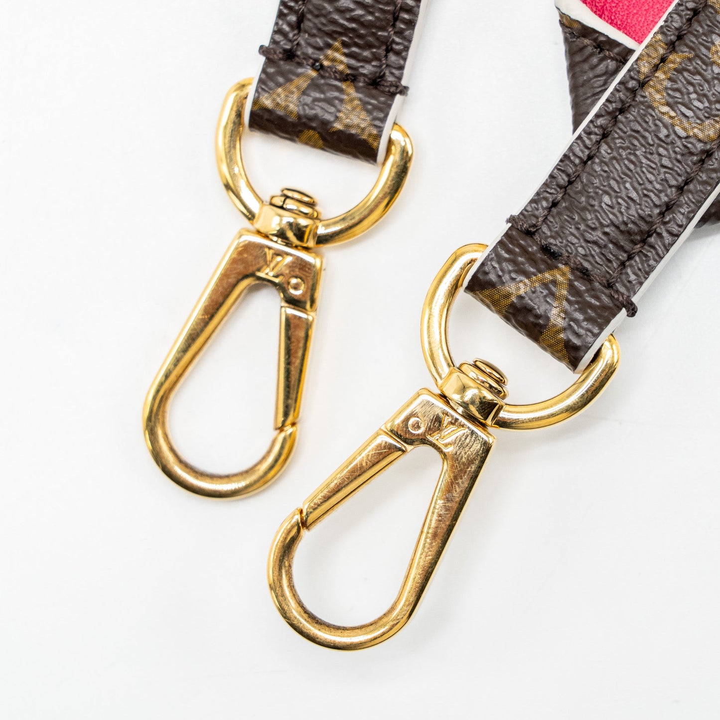 Louis Vuitton Shoulder Strap Monogram Canvas Pink