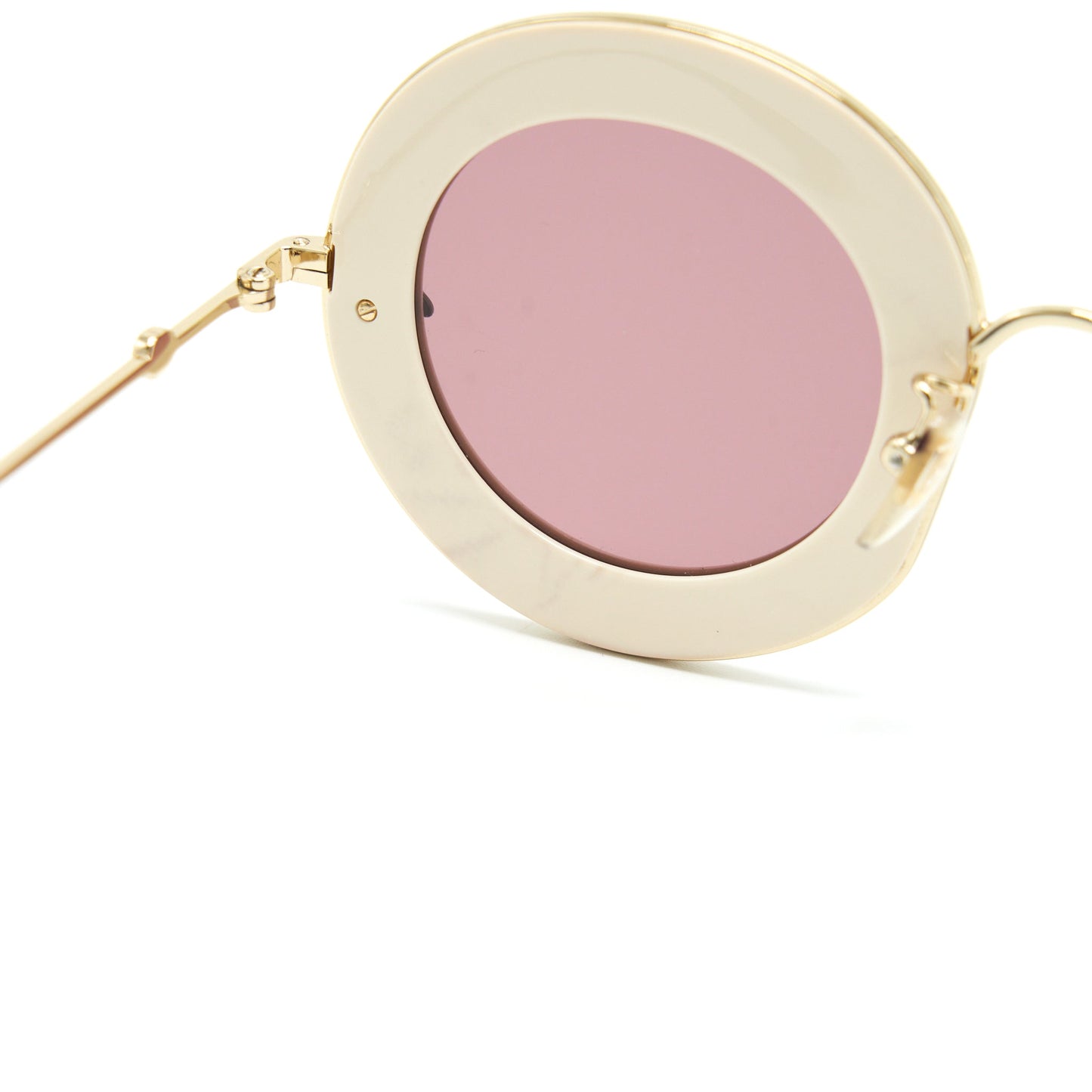 Gucci Lâaveugle Par Amour Sunglasses White/Multicolour