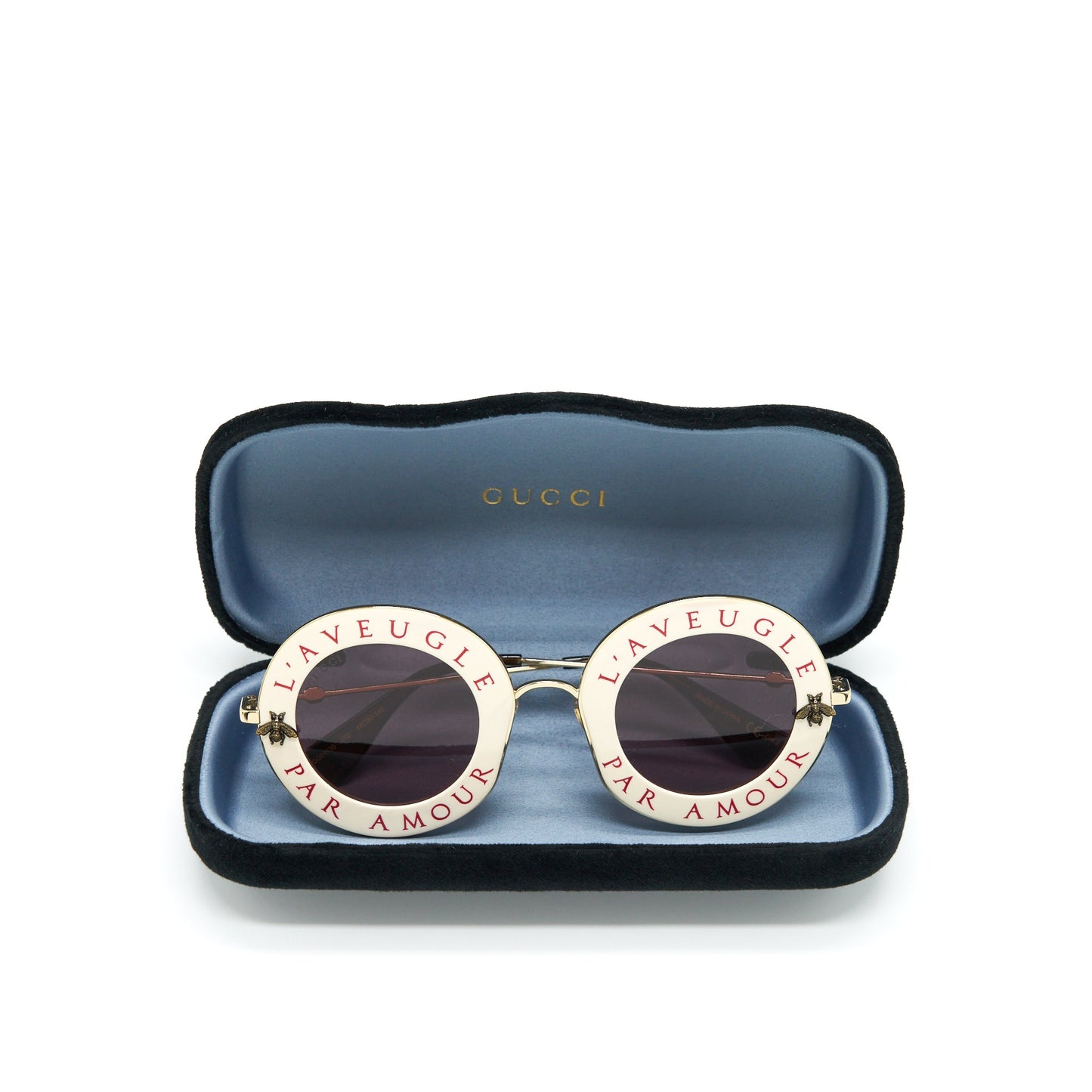 Gucci Lâaveugle Par Amour Sunglasses White/Multicolour