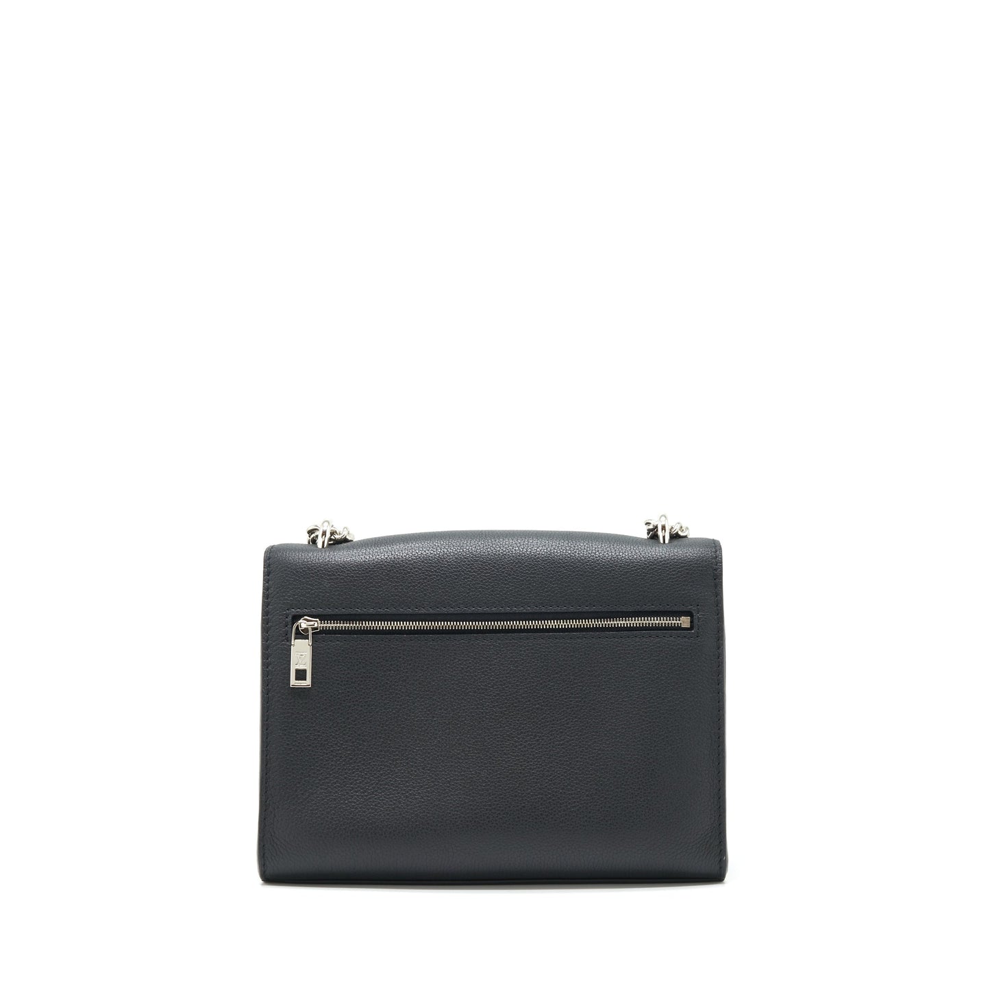 Louis Vuitton Mylockme Satchel Chain Purse Calfskin Black