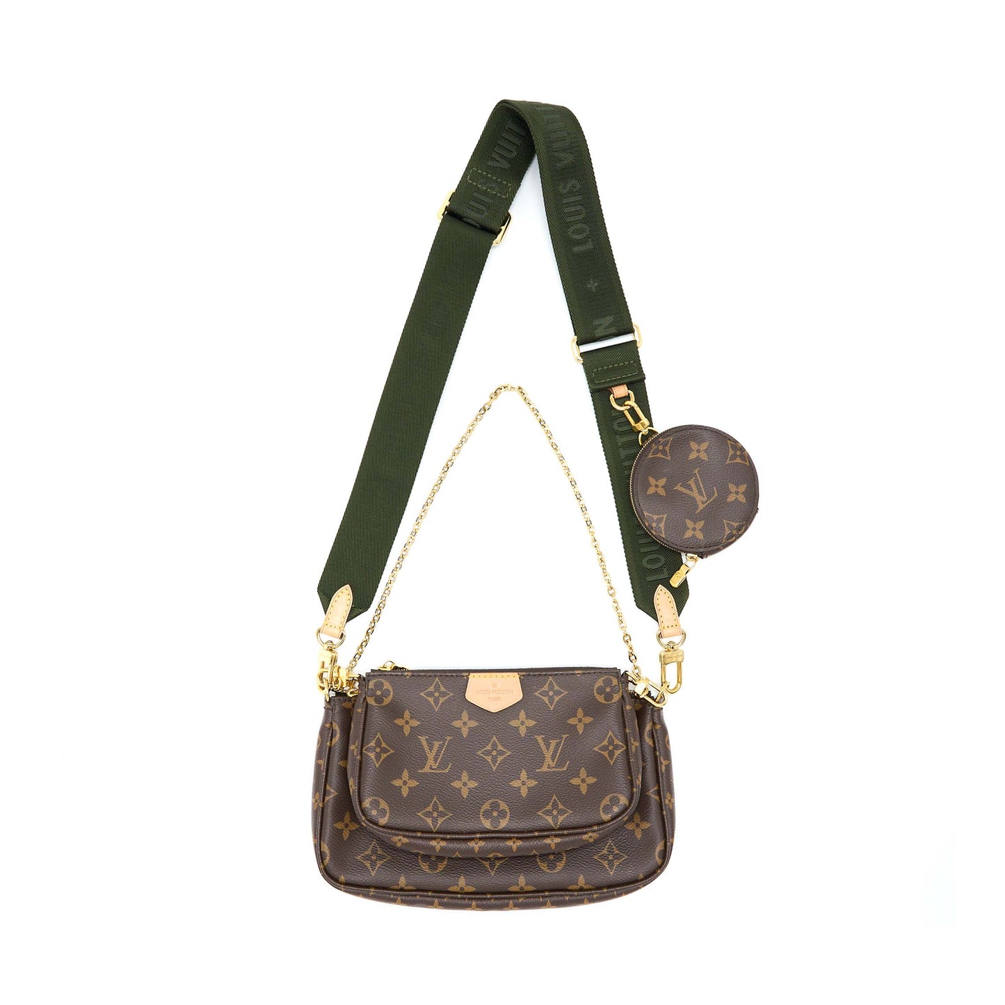 Louis Vuitton Multi Pochette With Khaki Strap