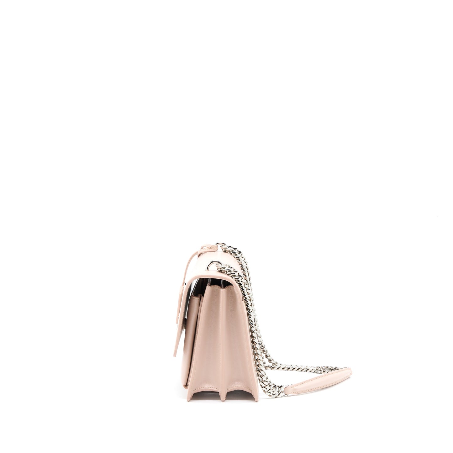 Saint Laurent Medium Sunset Chain Purse Calfskin Light Pink
