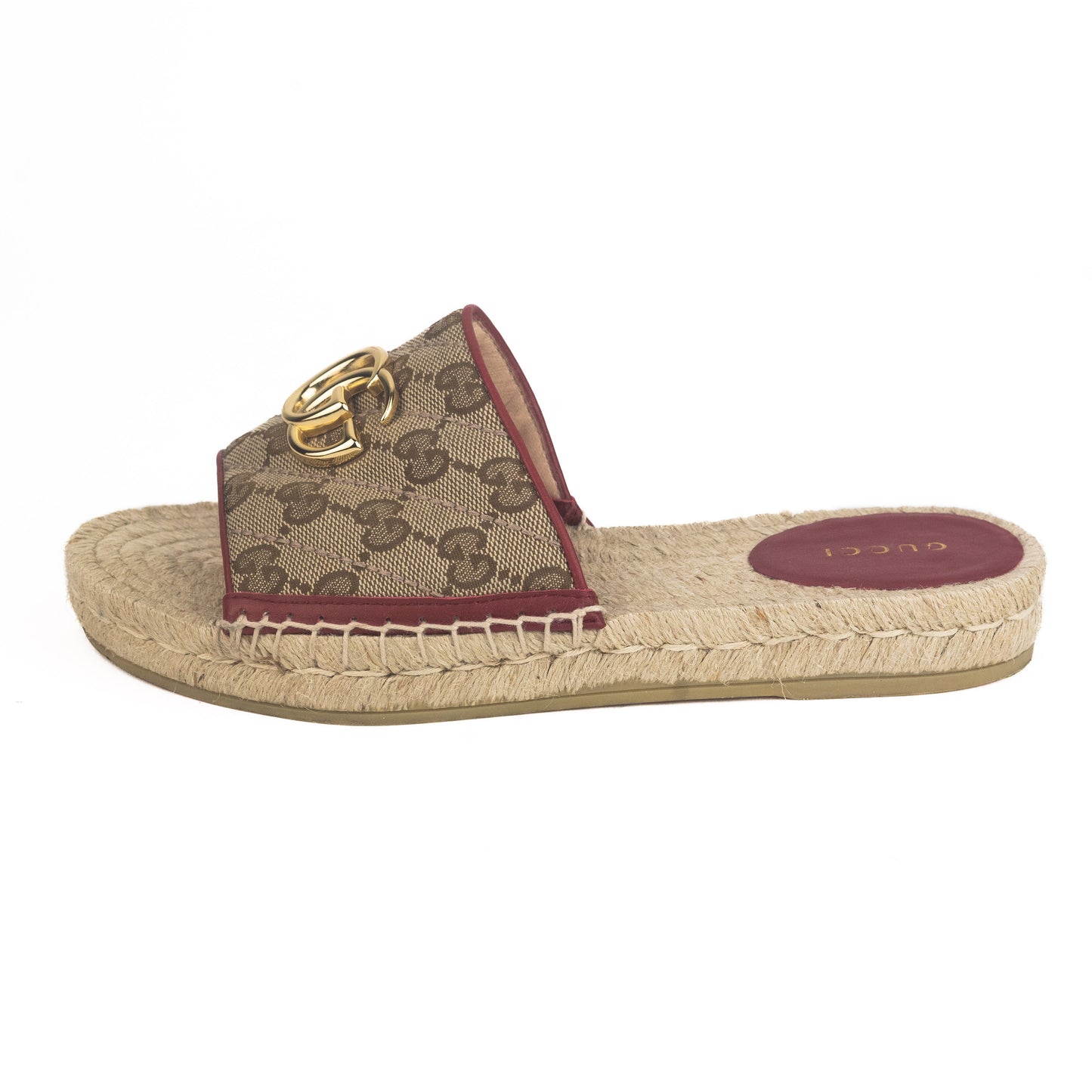Gucci GG Matelassé Canvas Espadrille sandals
