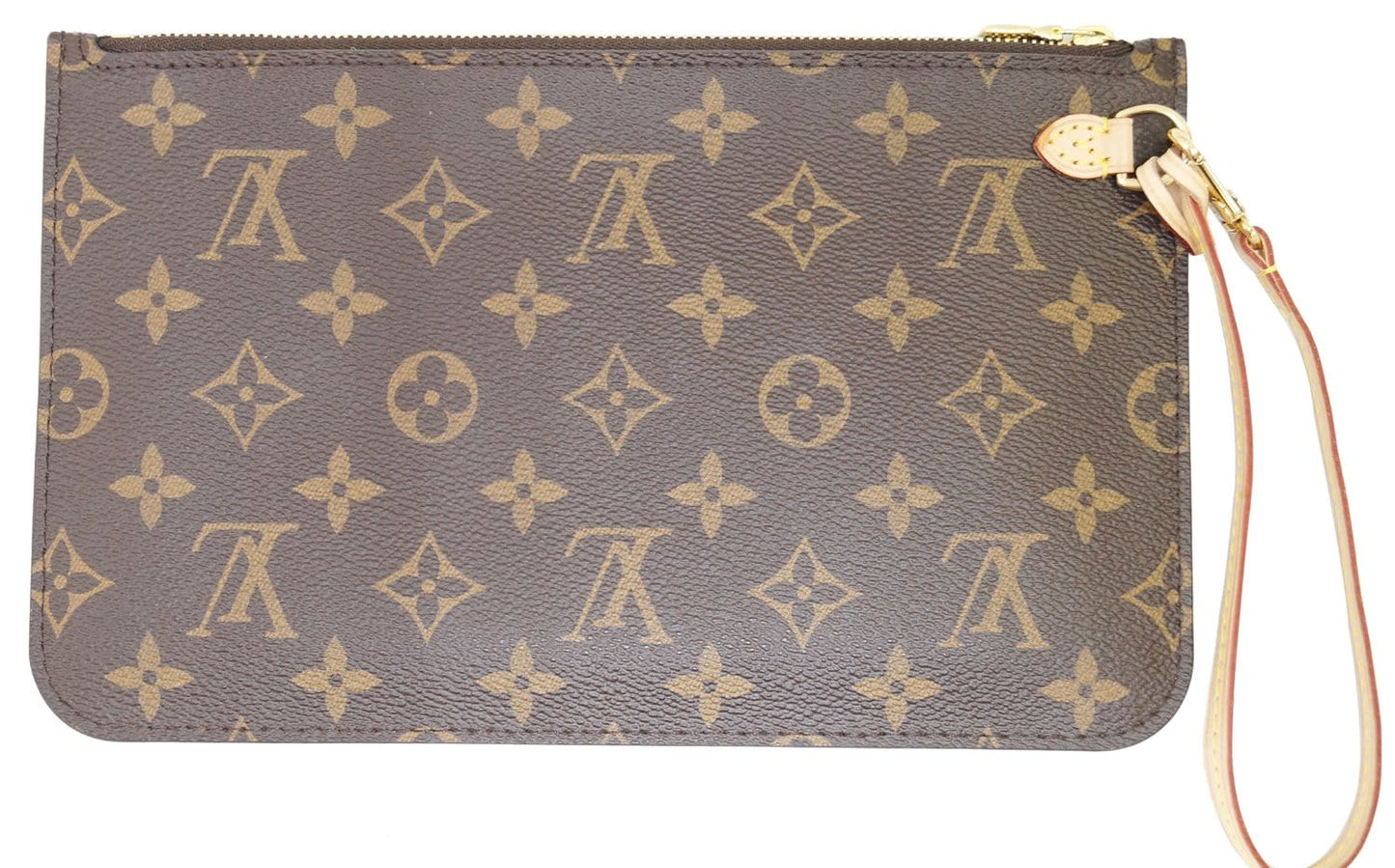 LOUIS VUITTON Monogram Canvas Pochette Wristlet Pouch Neverfull MM