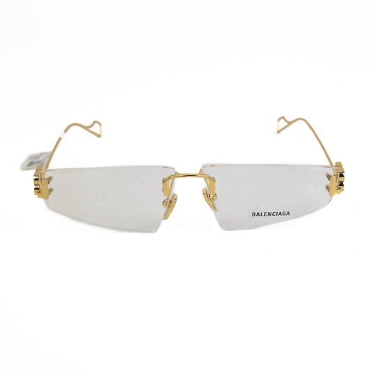 Balenciaga Gold Transparent Sunglasses