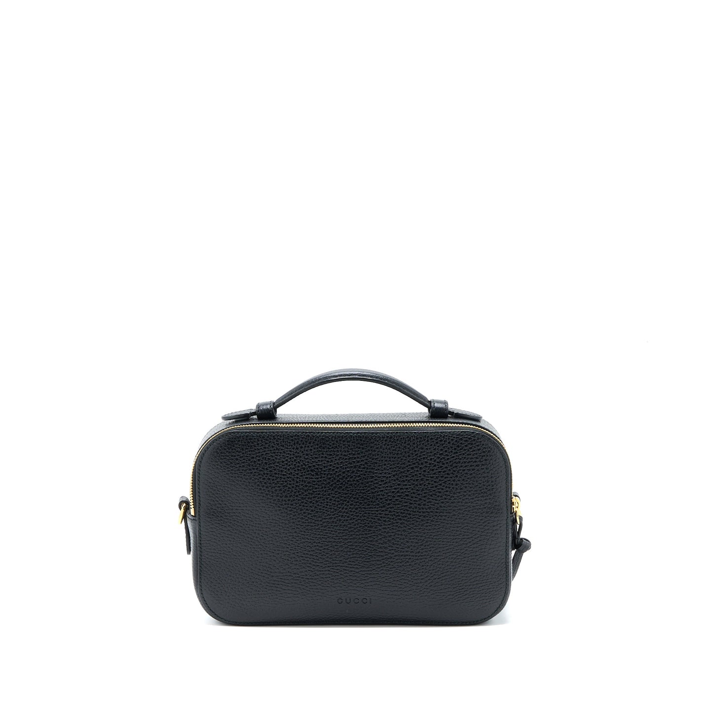Gucci Snake Printed Camera Purse Calfskin Black