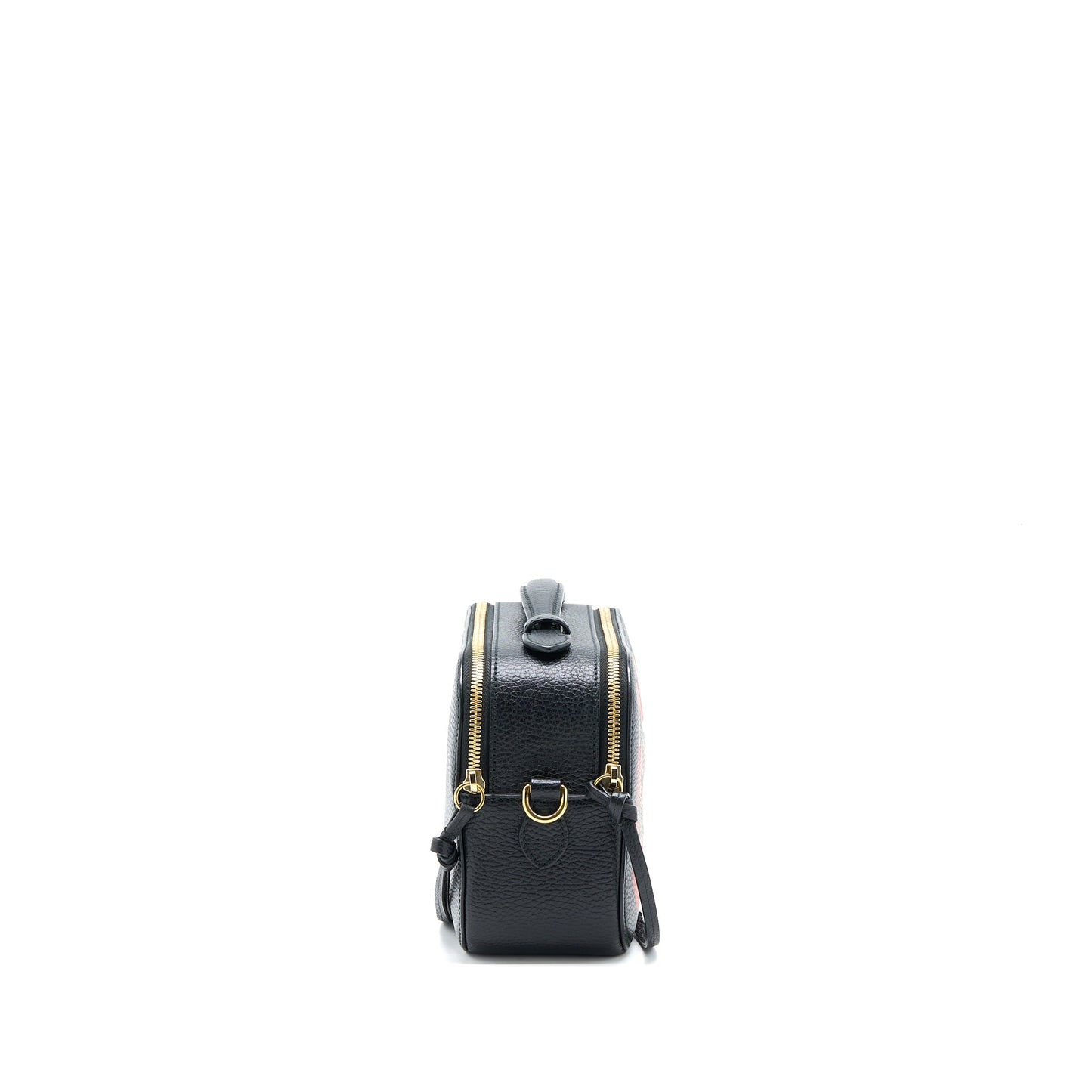 Gucci Snake Printed Camera Purse Calfskin Black