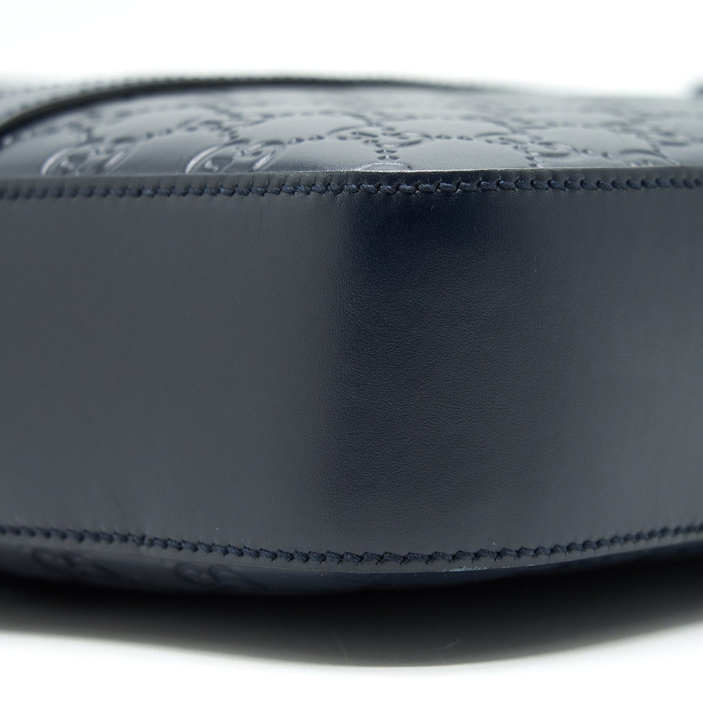 GUCCI Men's Leather Briefcase Navy