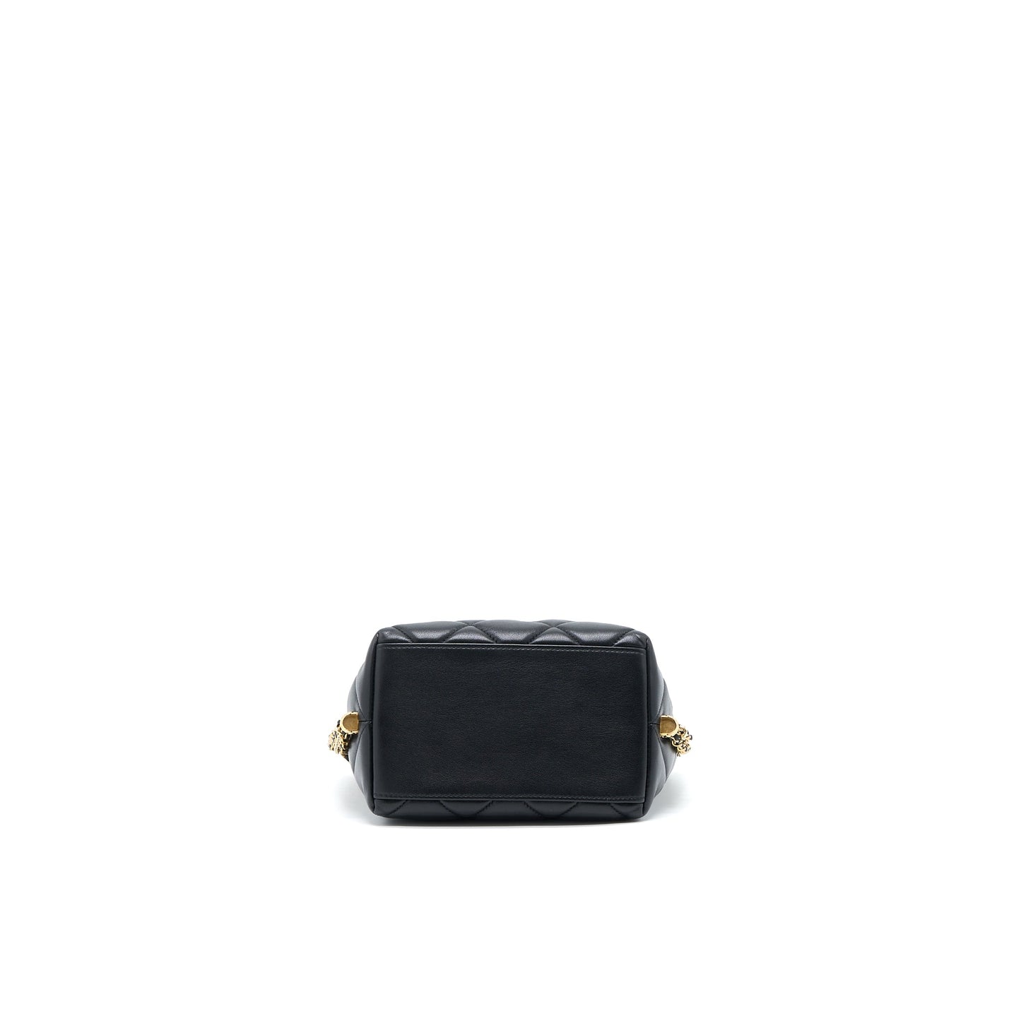 Chanel Drawstring Bucket Bag Lambskin Black GHW (Microchip)