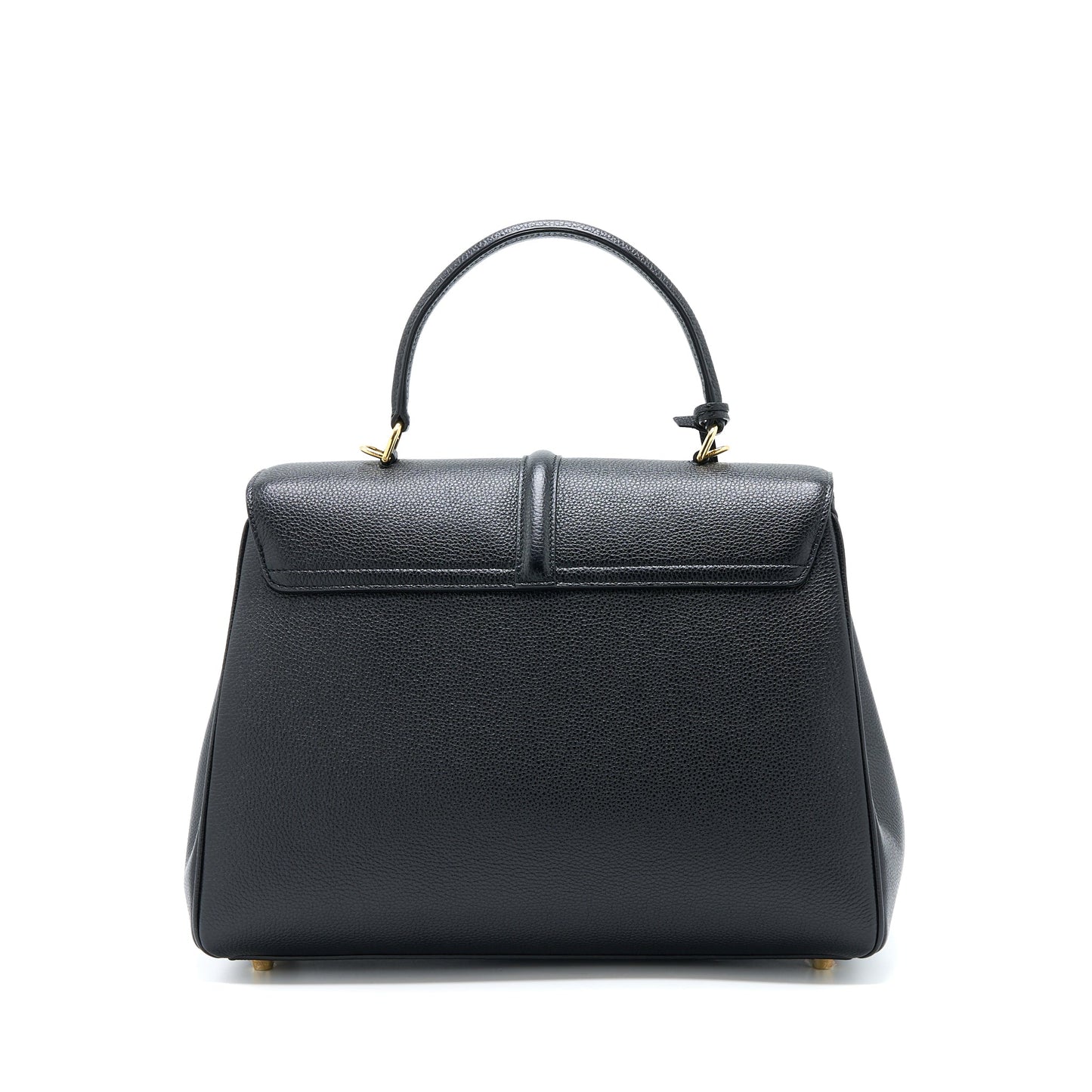 Celine 16 Purse Grained Calfskin Black