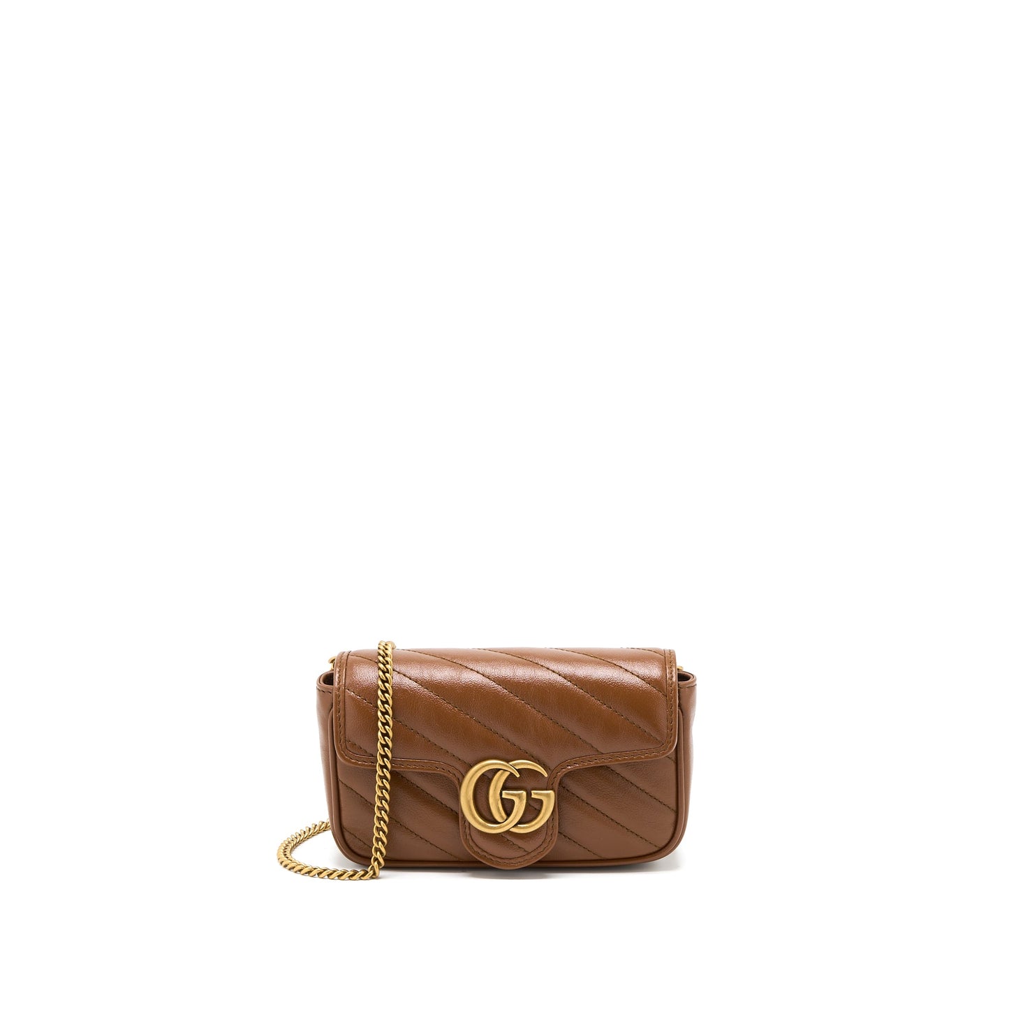 Gucci Marmont Super Mini Calfskin Caramel