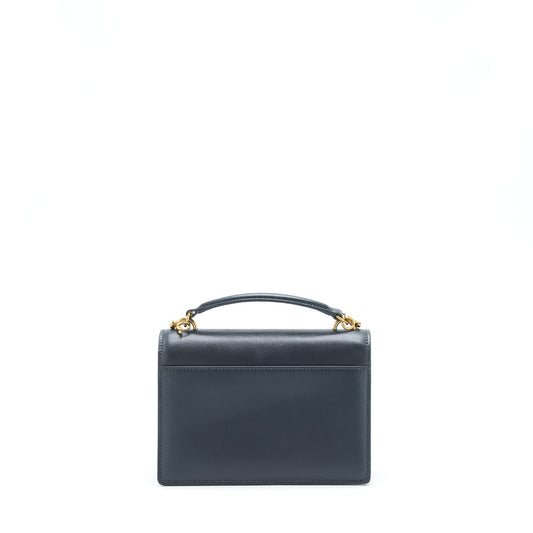 Saint Laurent Sunset Chain Wallet Calfskin Noir