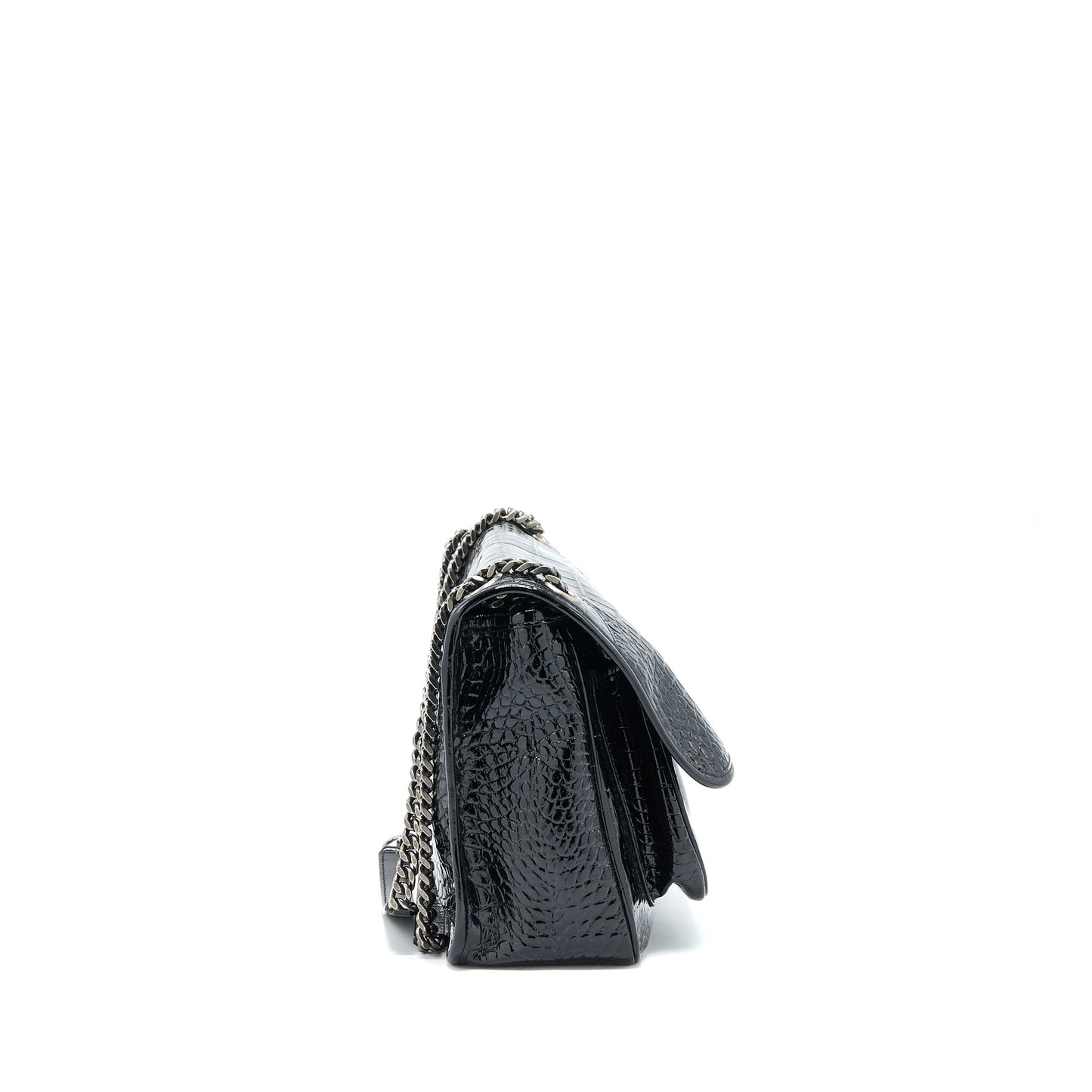 Saint Laurent Medium Niki Chain Purse Patent Black