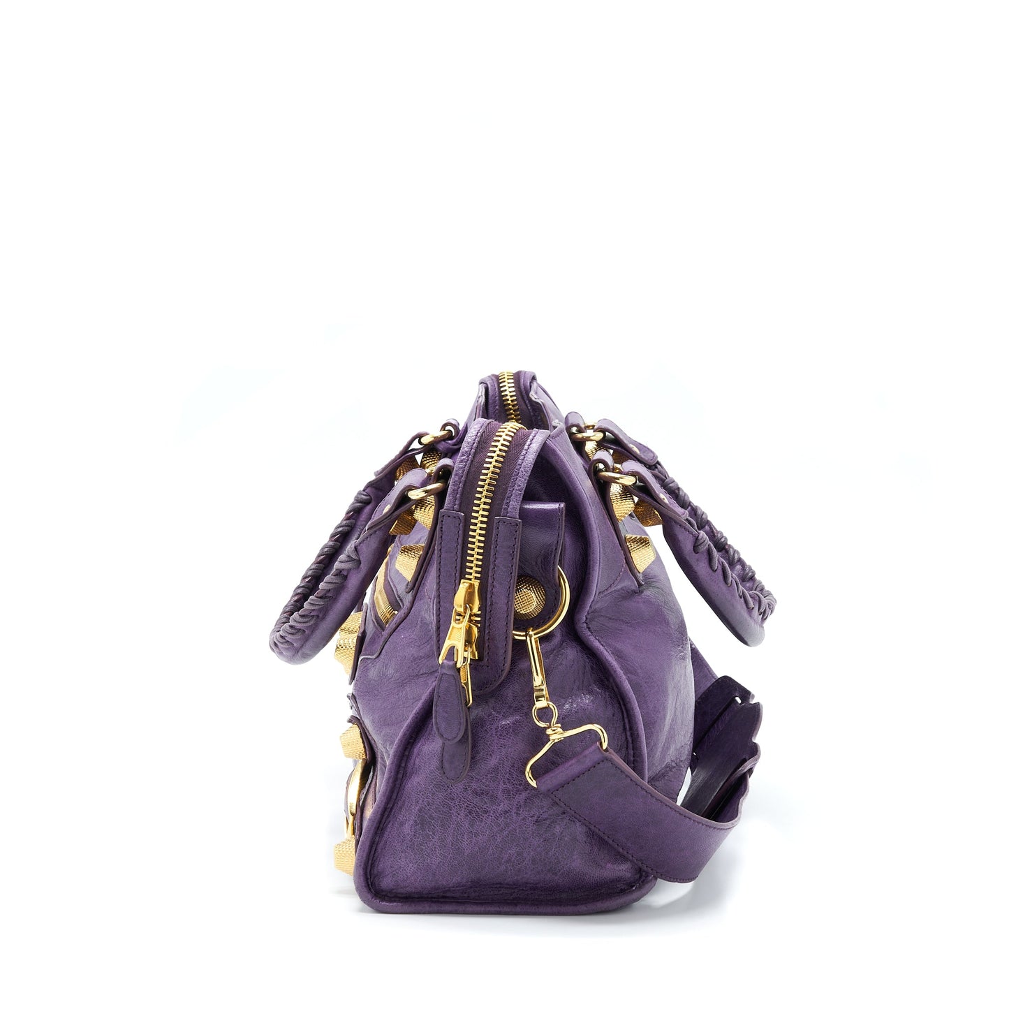 Balenciaga Giant City Purse Purple