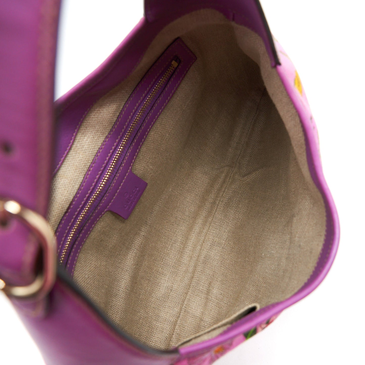 Gucci Flora Jackie Purse Canvas And Leather Multicolour