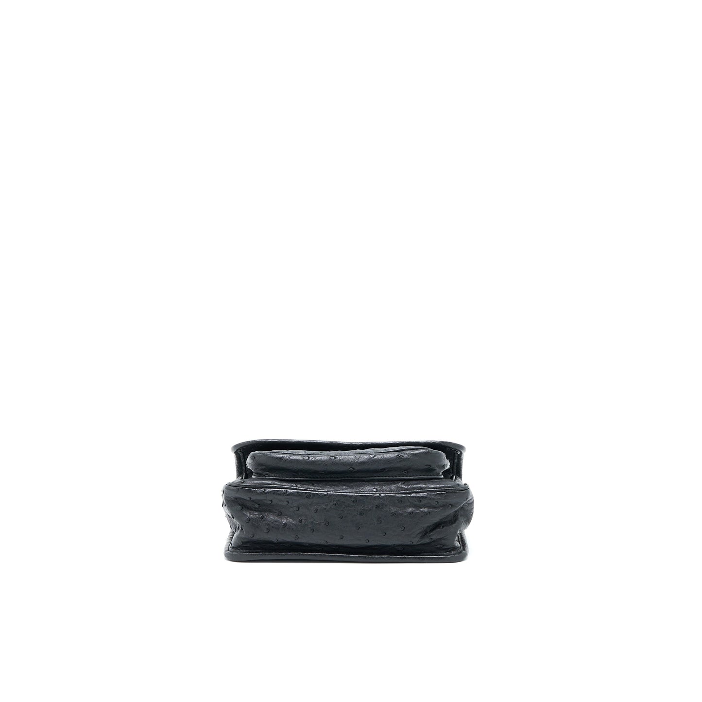 Saint Laurent Niki Baby Ostrich Black