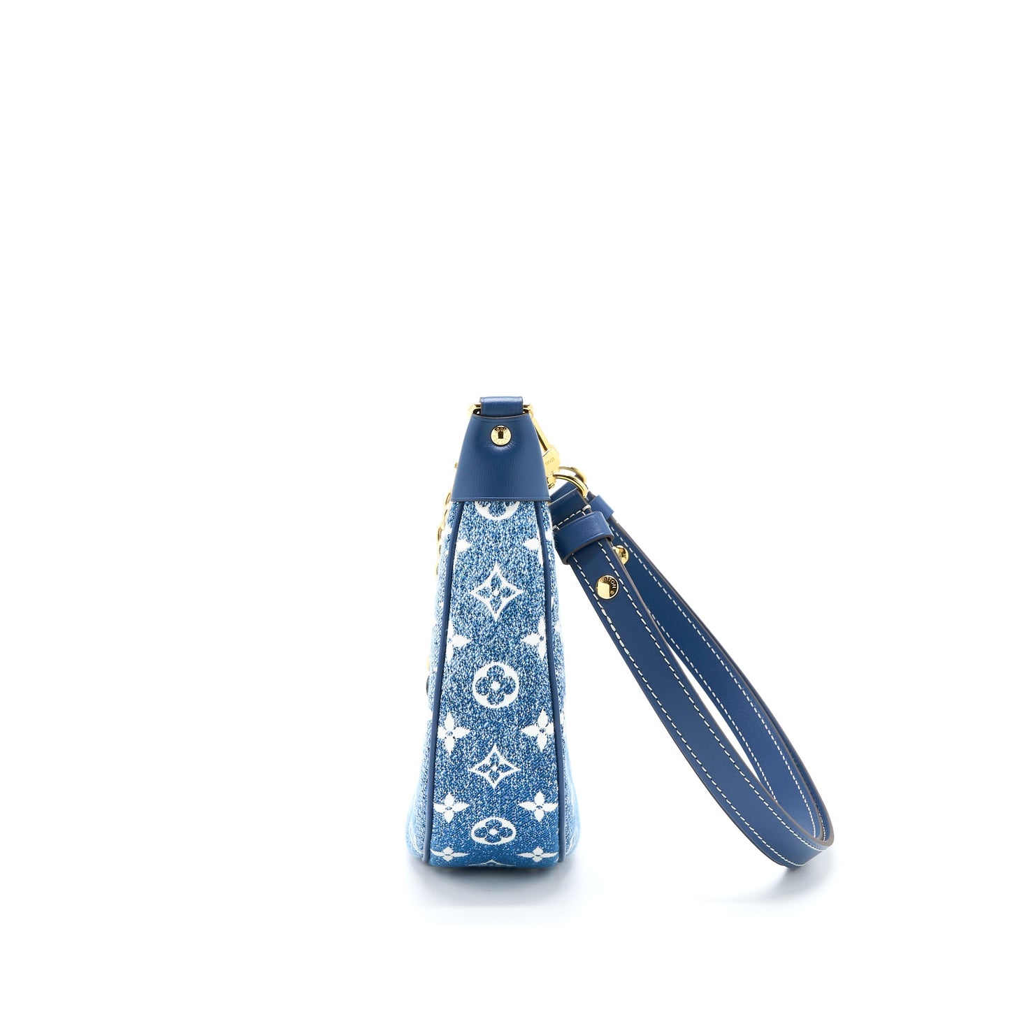Louis Vuitton Half Moon Loop Purse Denim Blue