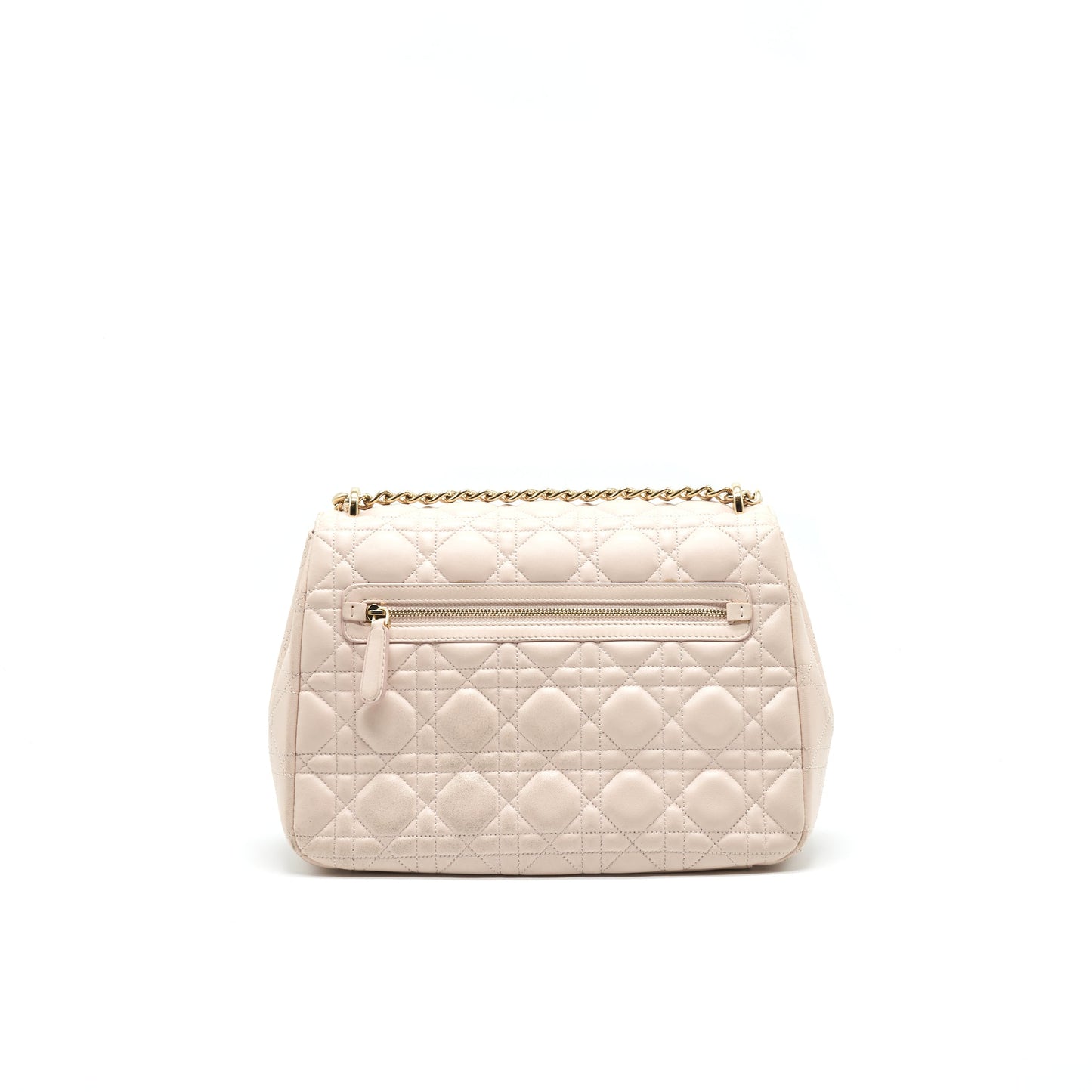Christian Dior Cannage Leather Miss Dior Flap Bag in Light pink LGHW