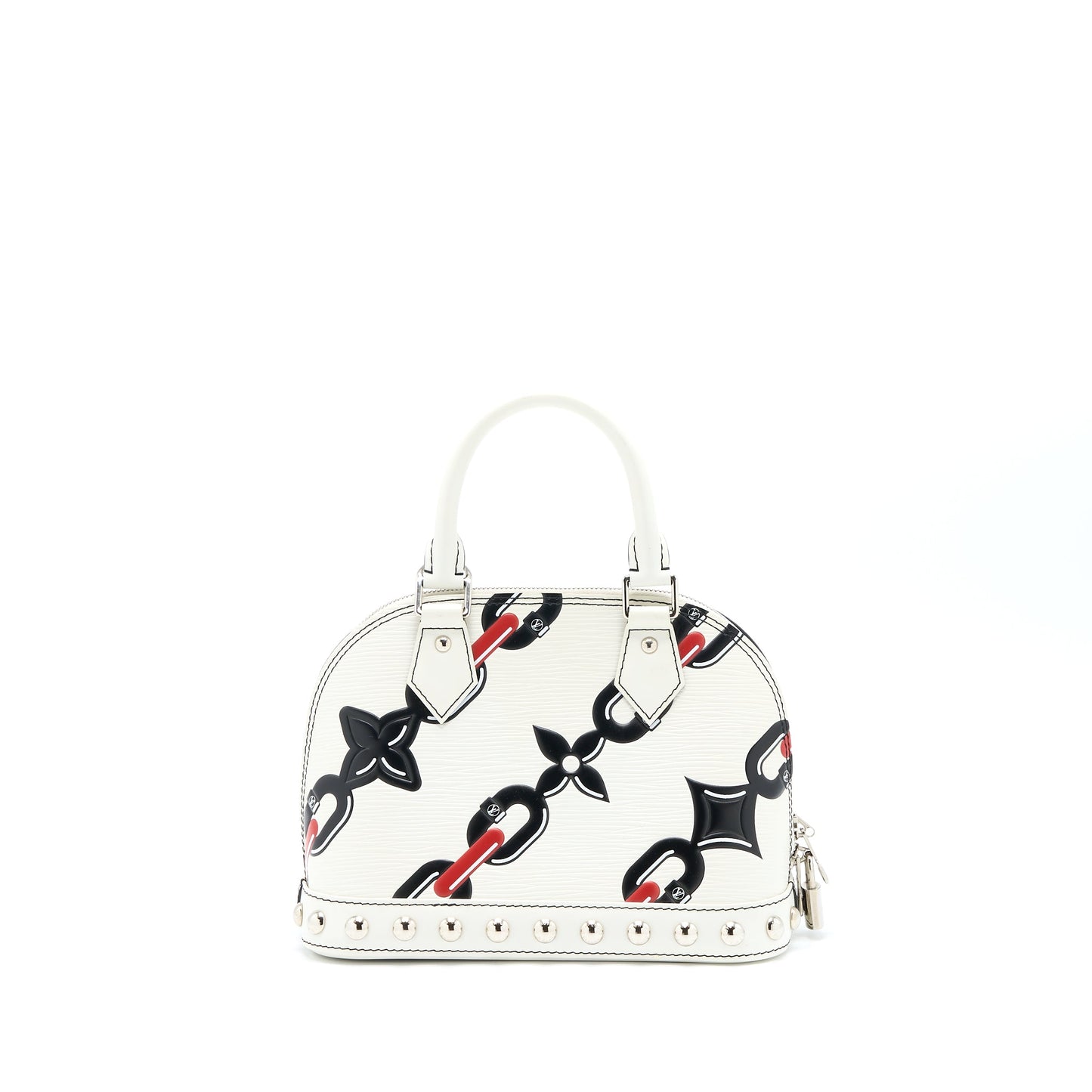 Louis Vuitton Alma En Cuir Occasion Epi White / Black with