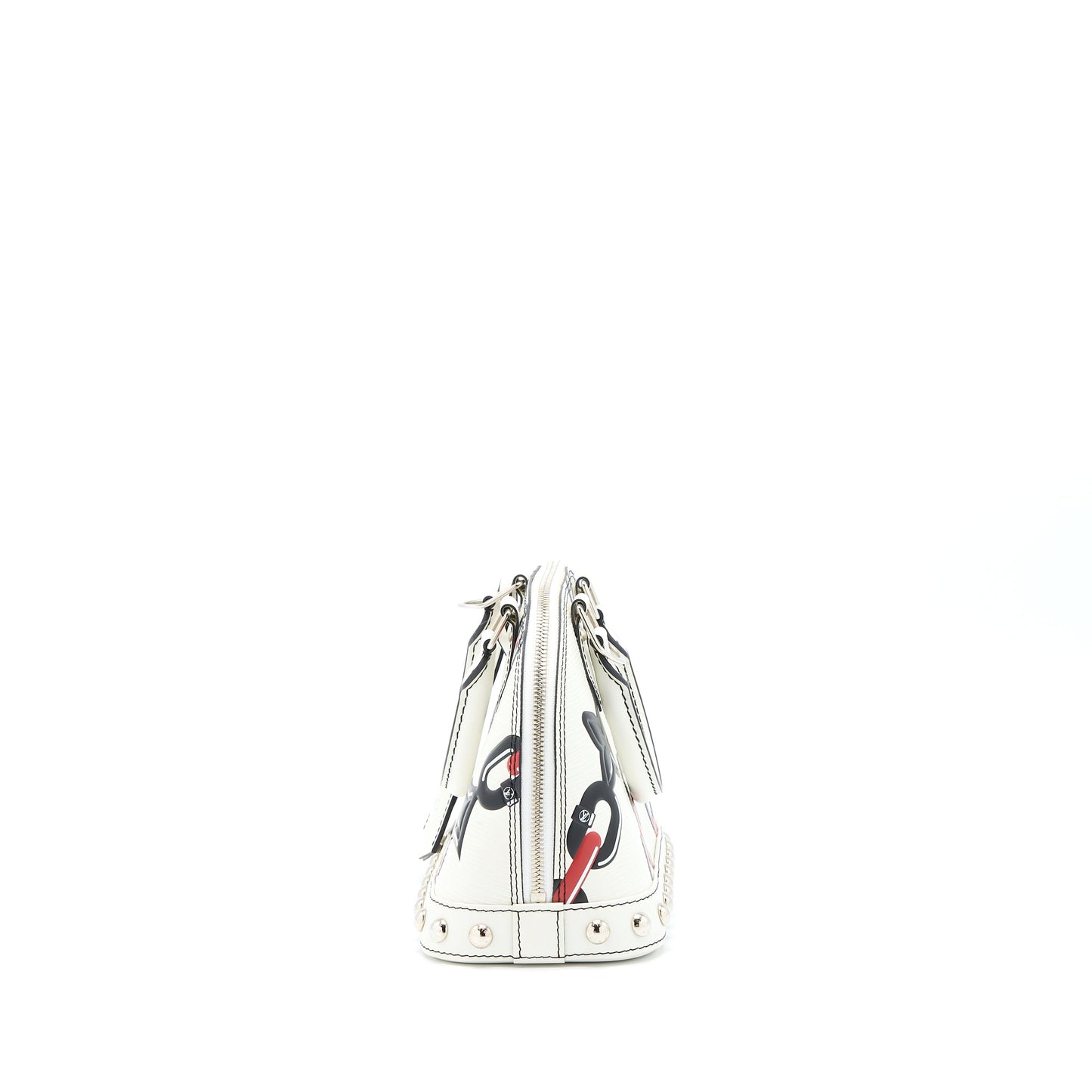 Louis Vuitton Alma En Cuir Occasion Epi White / Black with