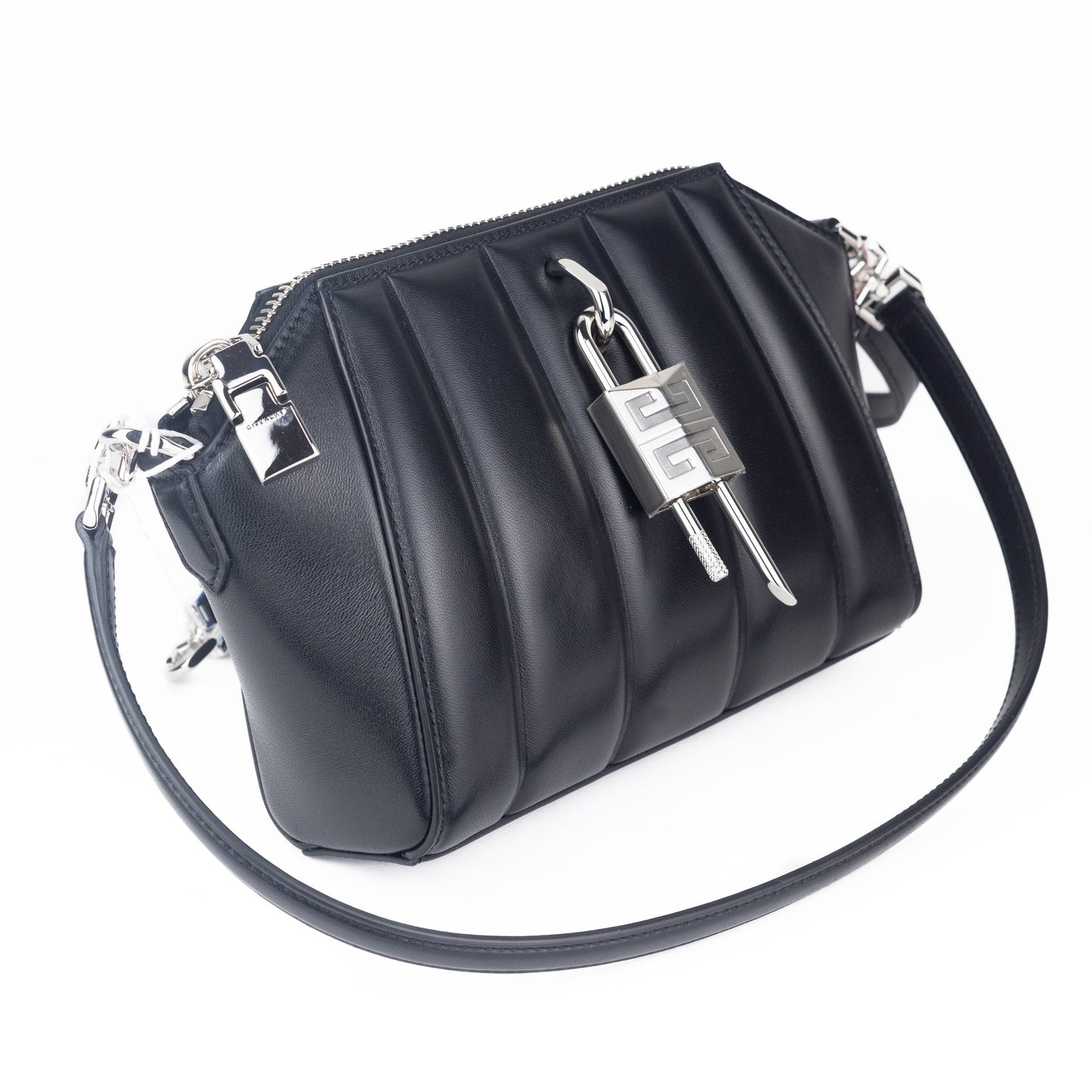 Givenchy XS Antigona Lock Padded Leather Shoulder Bag