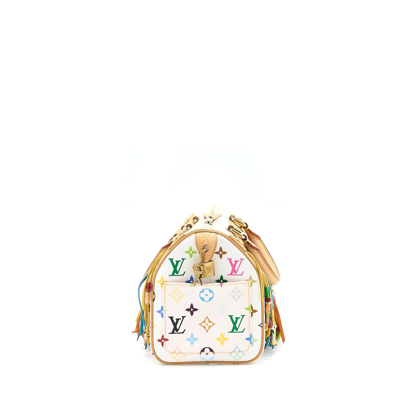 Louis Vuitton Vintage Speedy 25 Limited Edition White/Multicolour