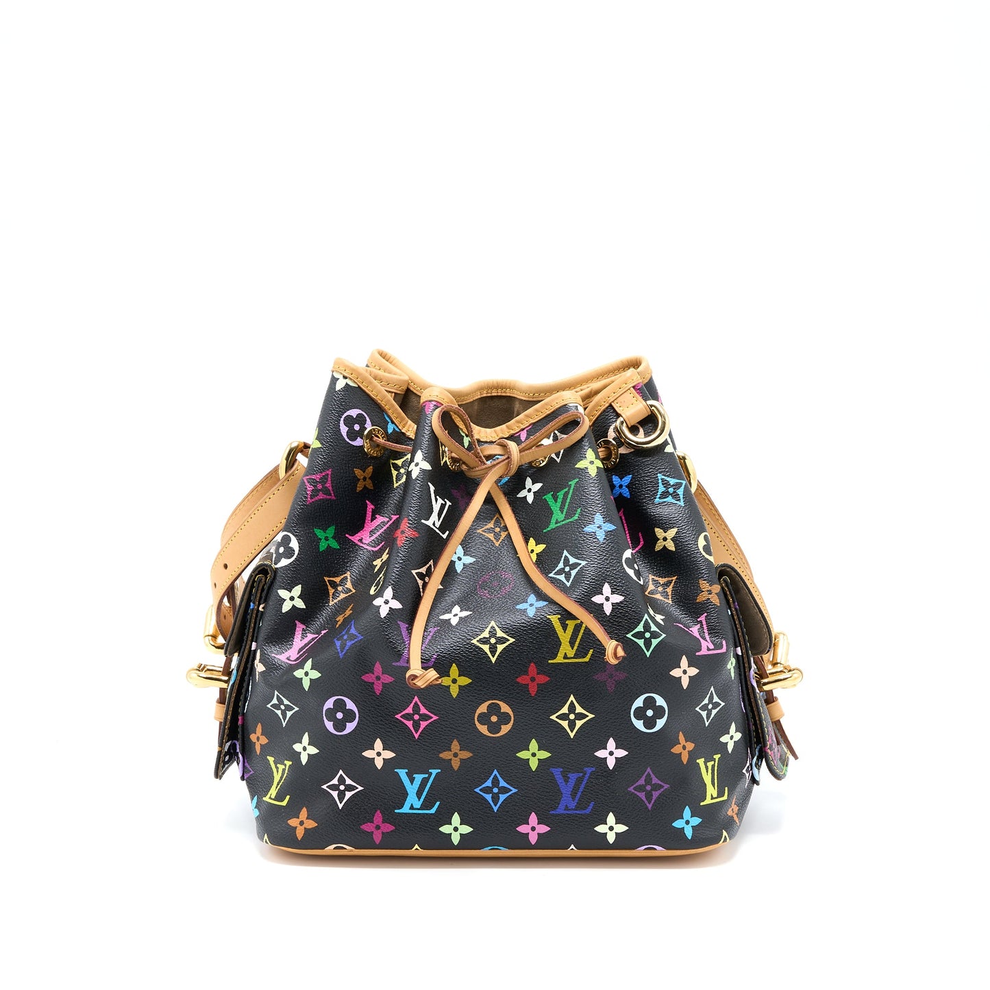 Louis Vuitton Petit Noe Black Monogram Multicolour