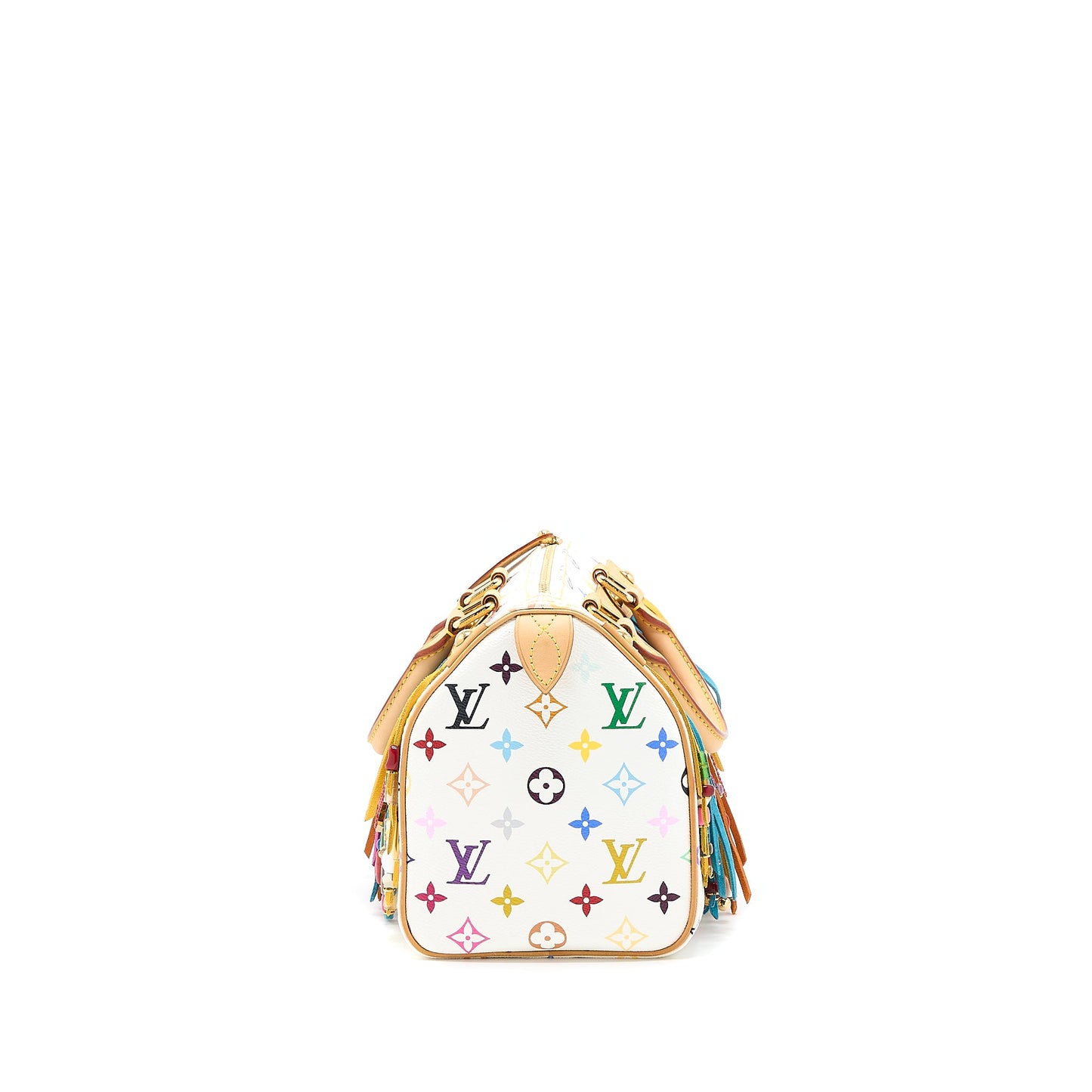 Louis Vuitton Vintage Speedy 25 Limited Edition White/Multicolour