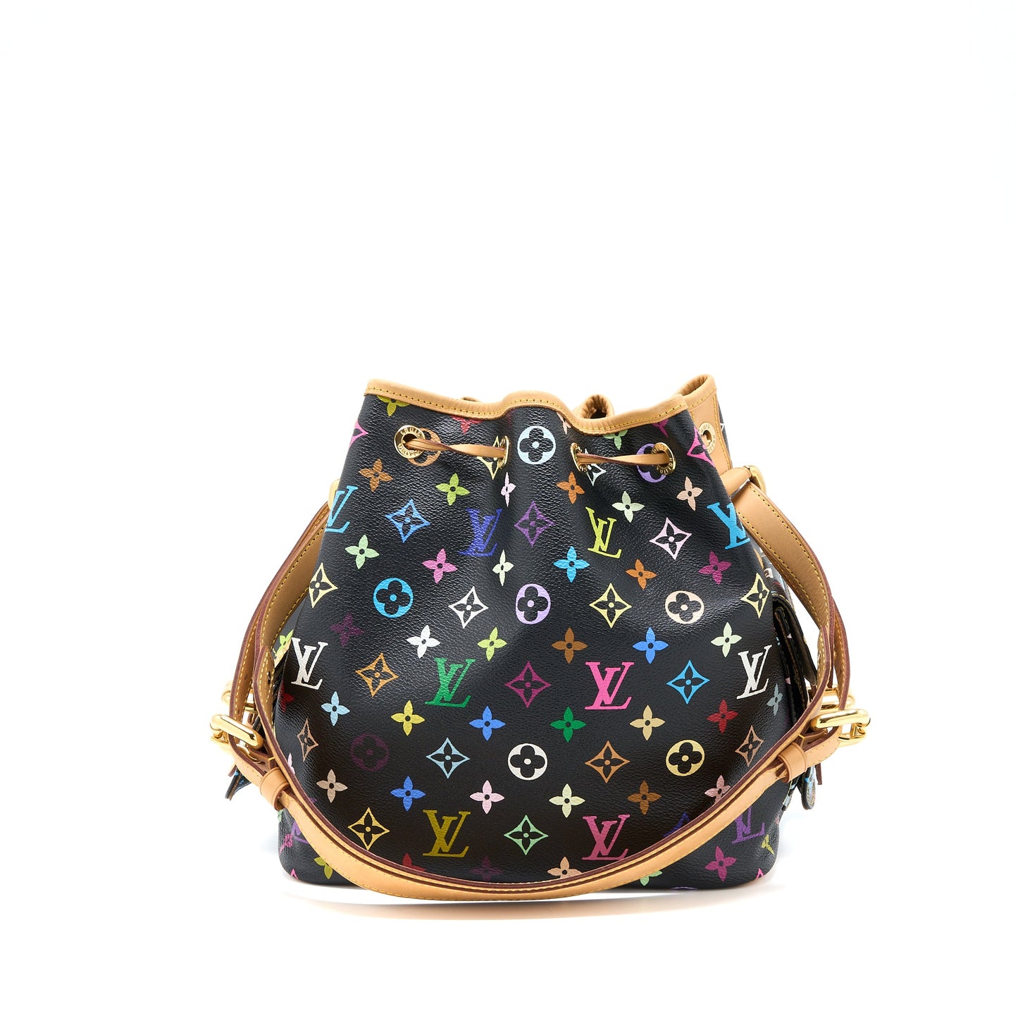 Louis Vuitton Petit Noe Black Monogram Multicolour