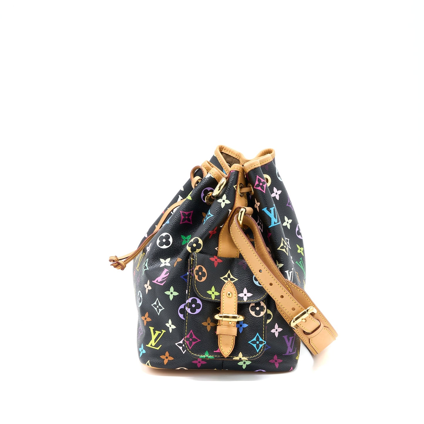 Louis Vuitton Petit Noe Black Monogram Multicolour