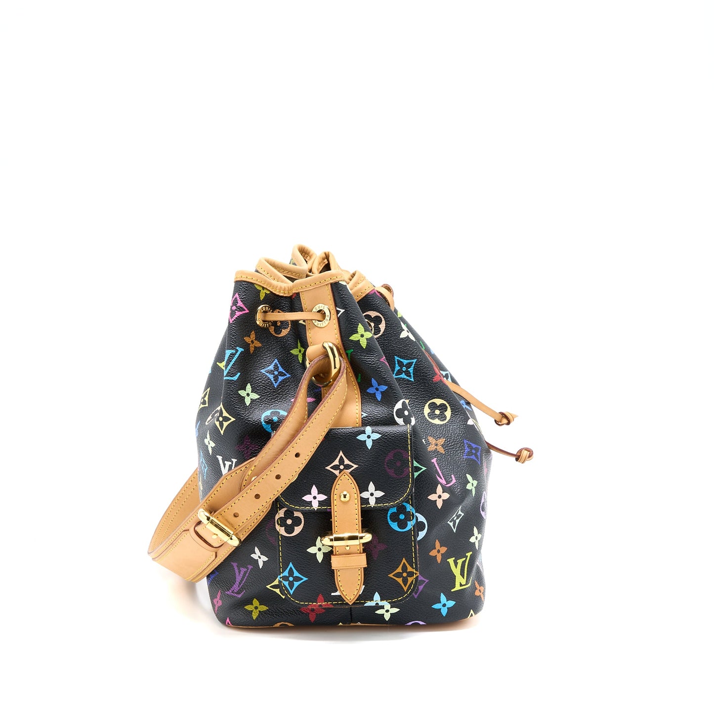 Louis Vuitton Petit Noe Black Monogram Multicolour