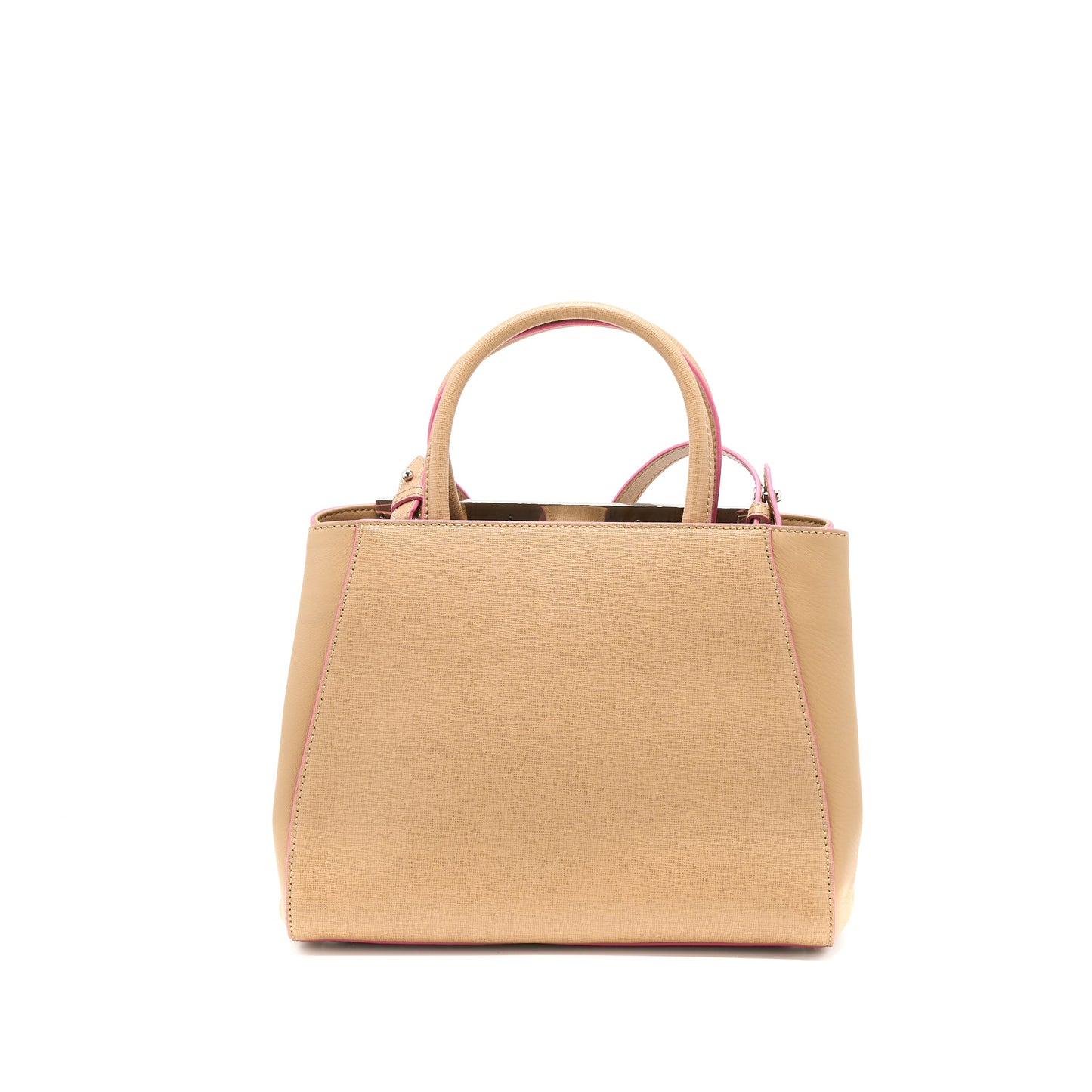 Fendi 2Jours Tote Purse Beige