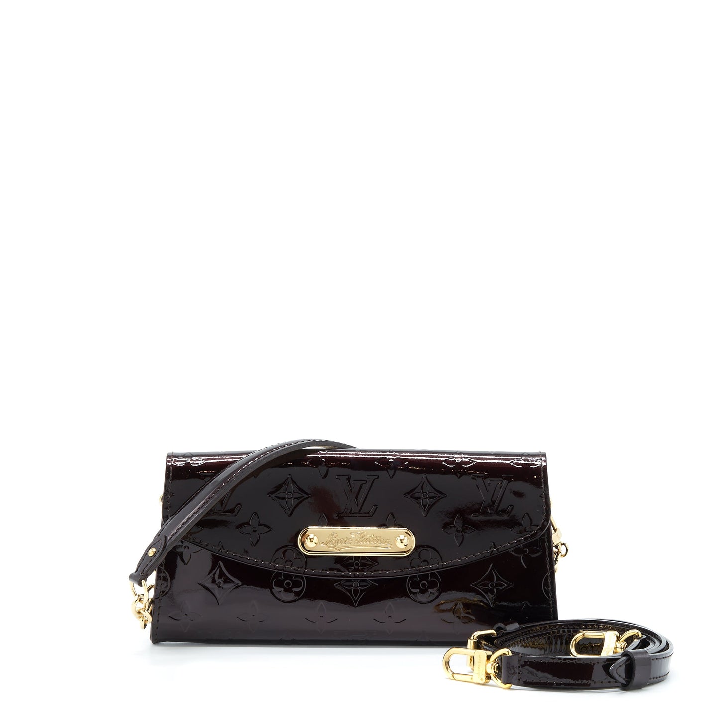 Louis Vuitton Sunset Boulevarde Patent Dark Red