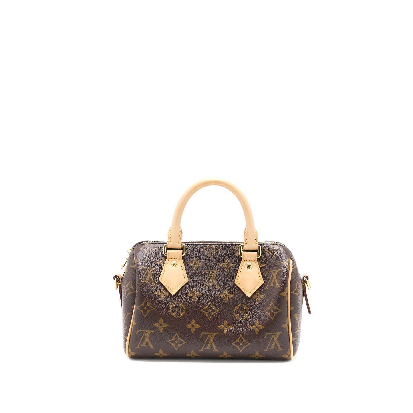 Louis Vuitton Speedy Bandouliere 20 Monogram Canvas with Fuchsia Strap