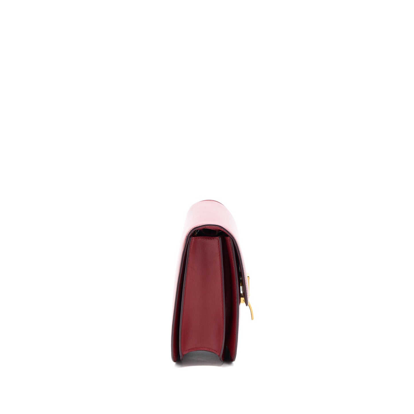 Celine Medium Classic Box Purse Calfskin Red