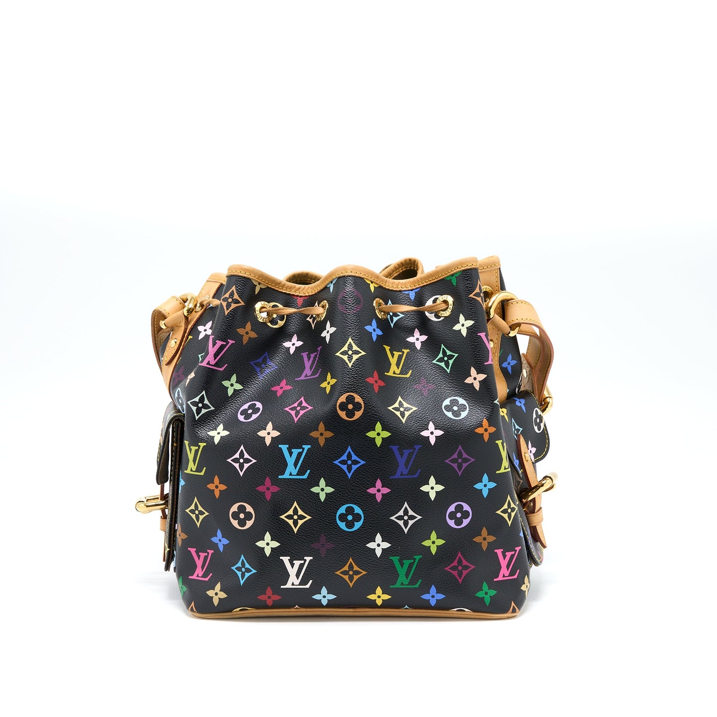Louis Vuitton Petit Noe Black Multicolour Monogram Canvas