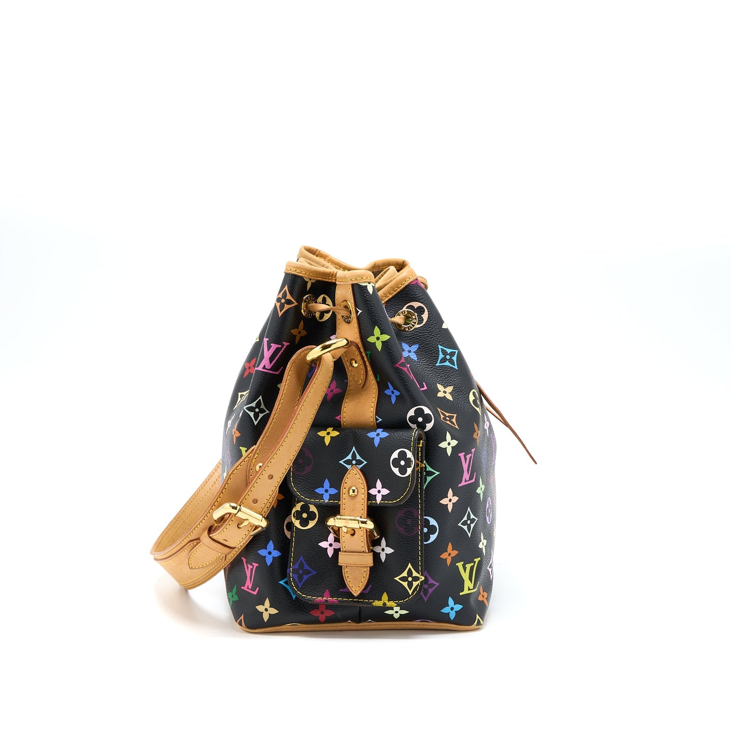 Louis Vuitton Petit Noe Black Multicolour Monogram Canvas