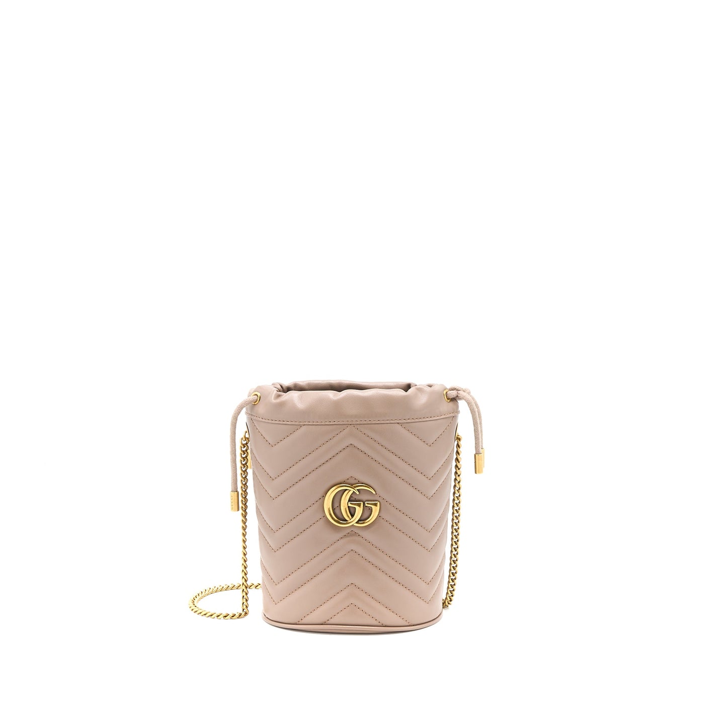 Gucci Marmont Mini Bucket Dark Beige